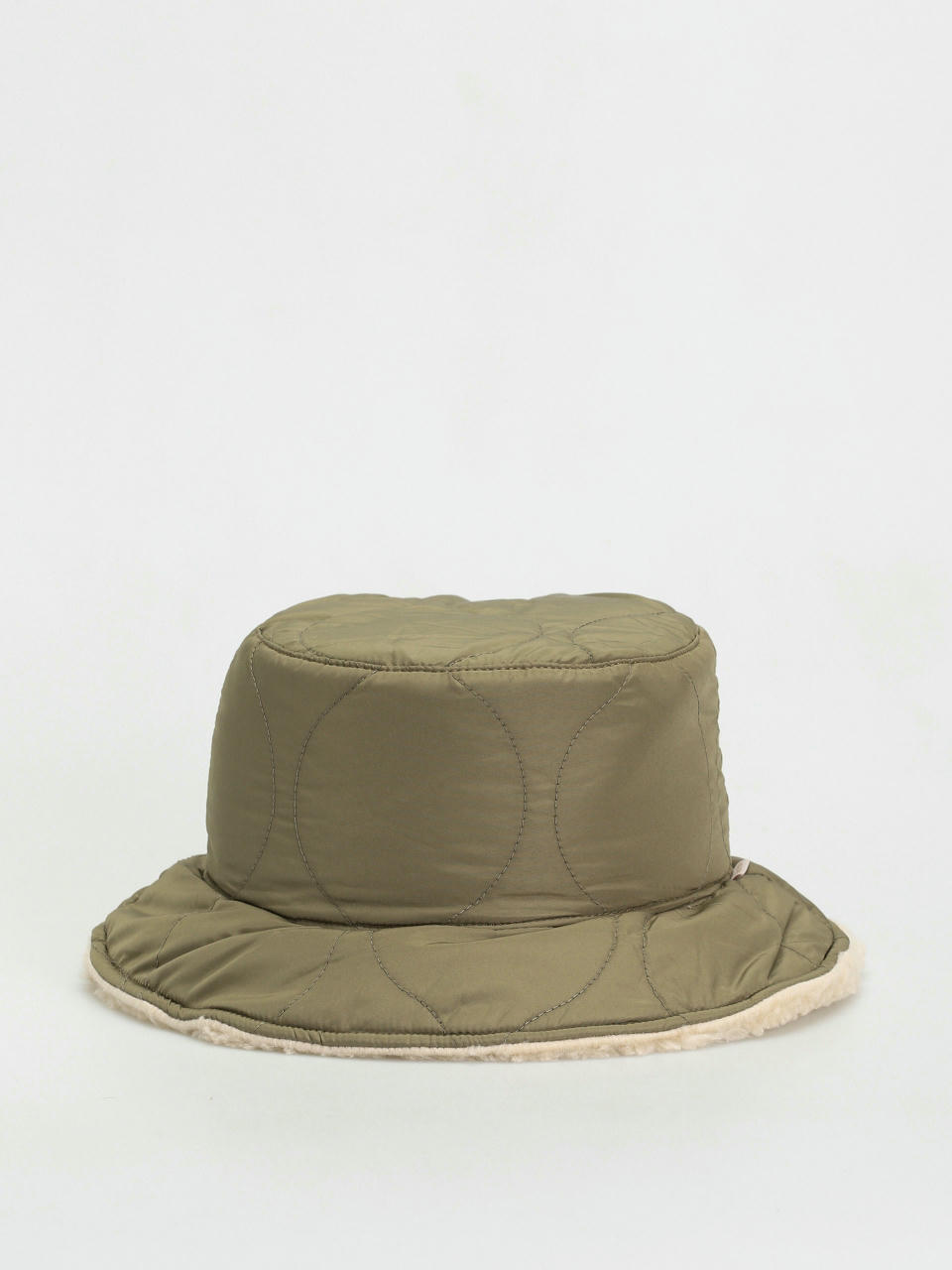 Pălărie Brixton Petra Reversible Bucket Hat Wmn (military olive/dove sherpa)