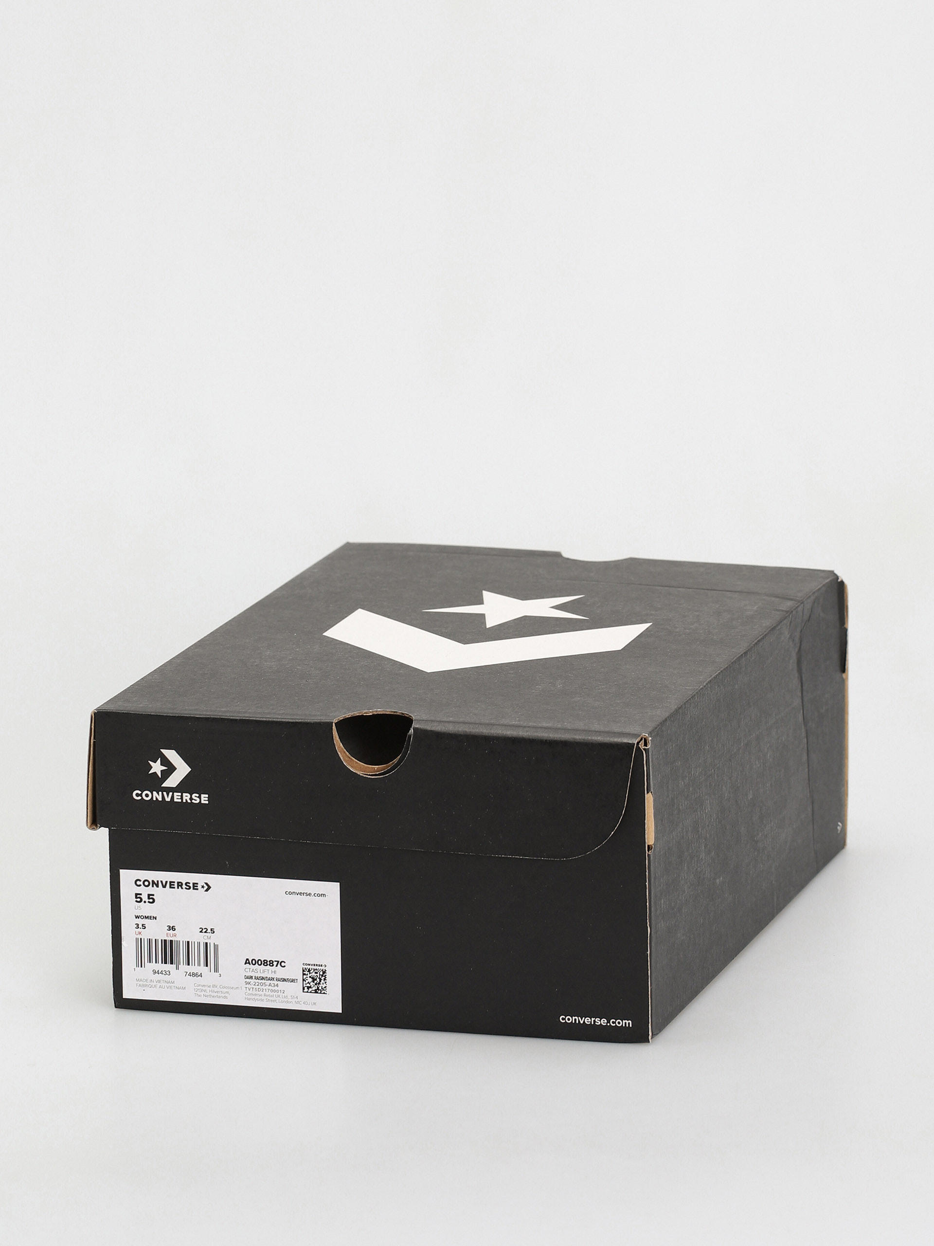 Teniși Converse Chuck Taylor All Star Lift Hi Wmn (dark raisin/dark raisin)