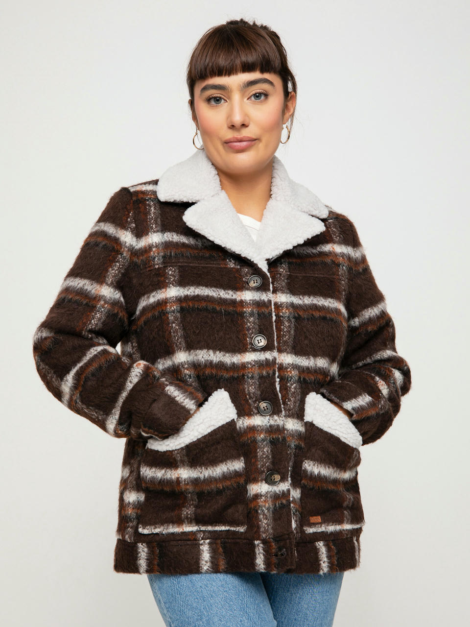 Geacă Brixton Nouvelle Coat Wmn (seal brown)