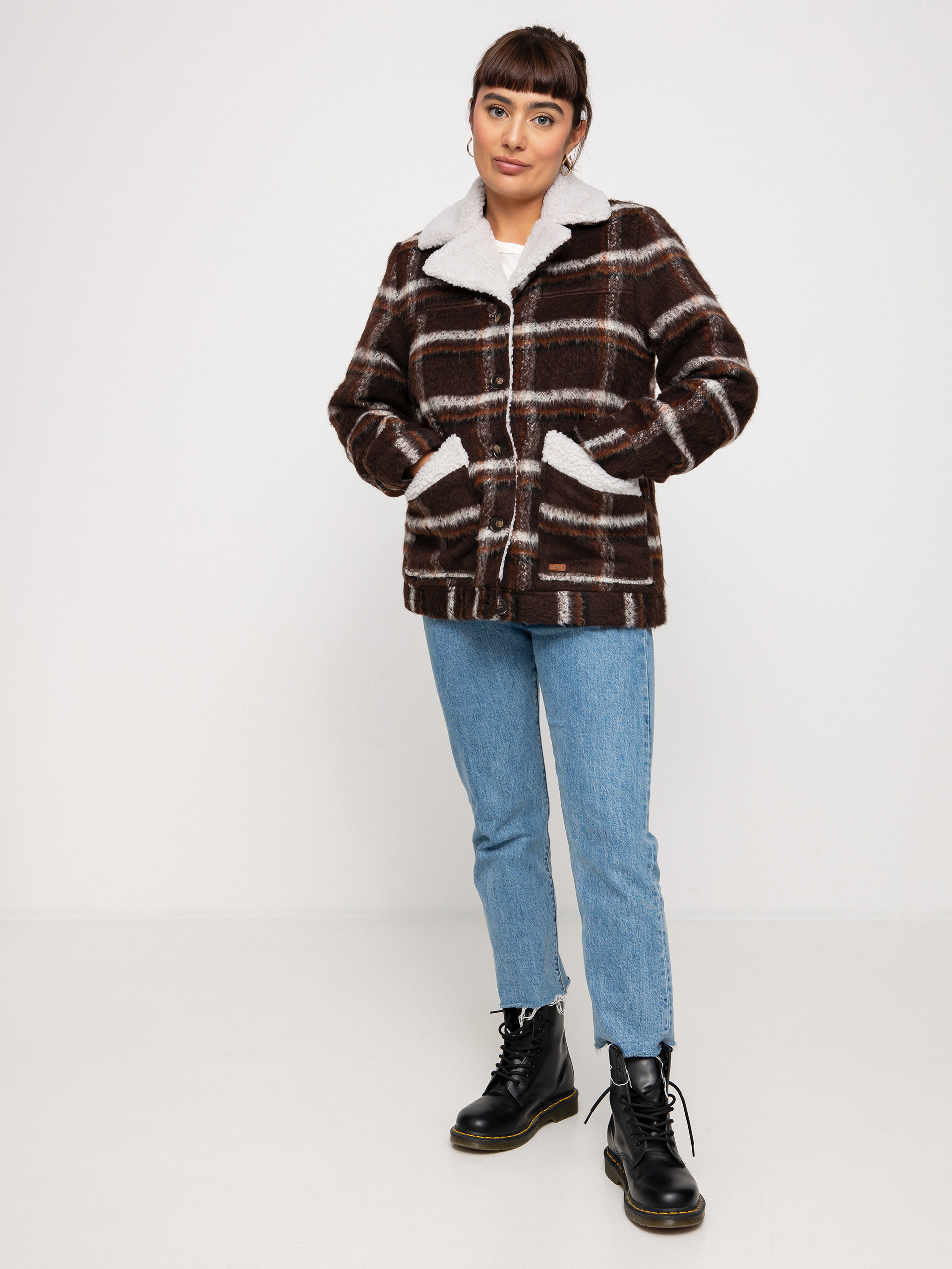 Geacă Brixton Nouvelle Coat Wmn (seal brown)