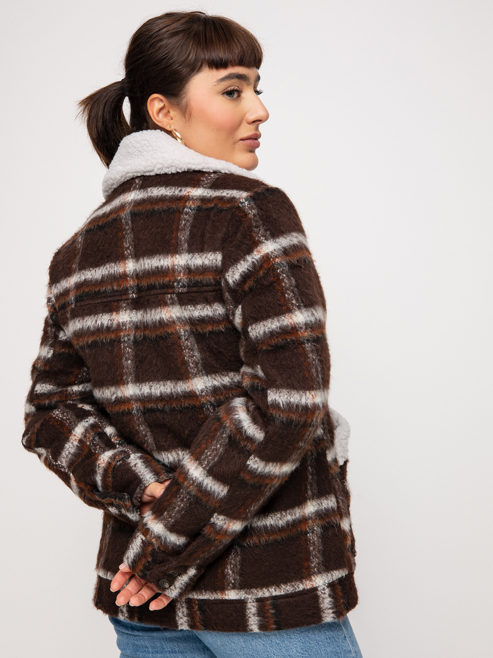 Geacă Brixton Nouvelle Coat Wmn (seal brown)