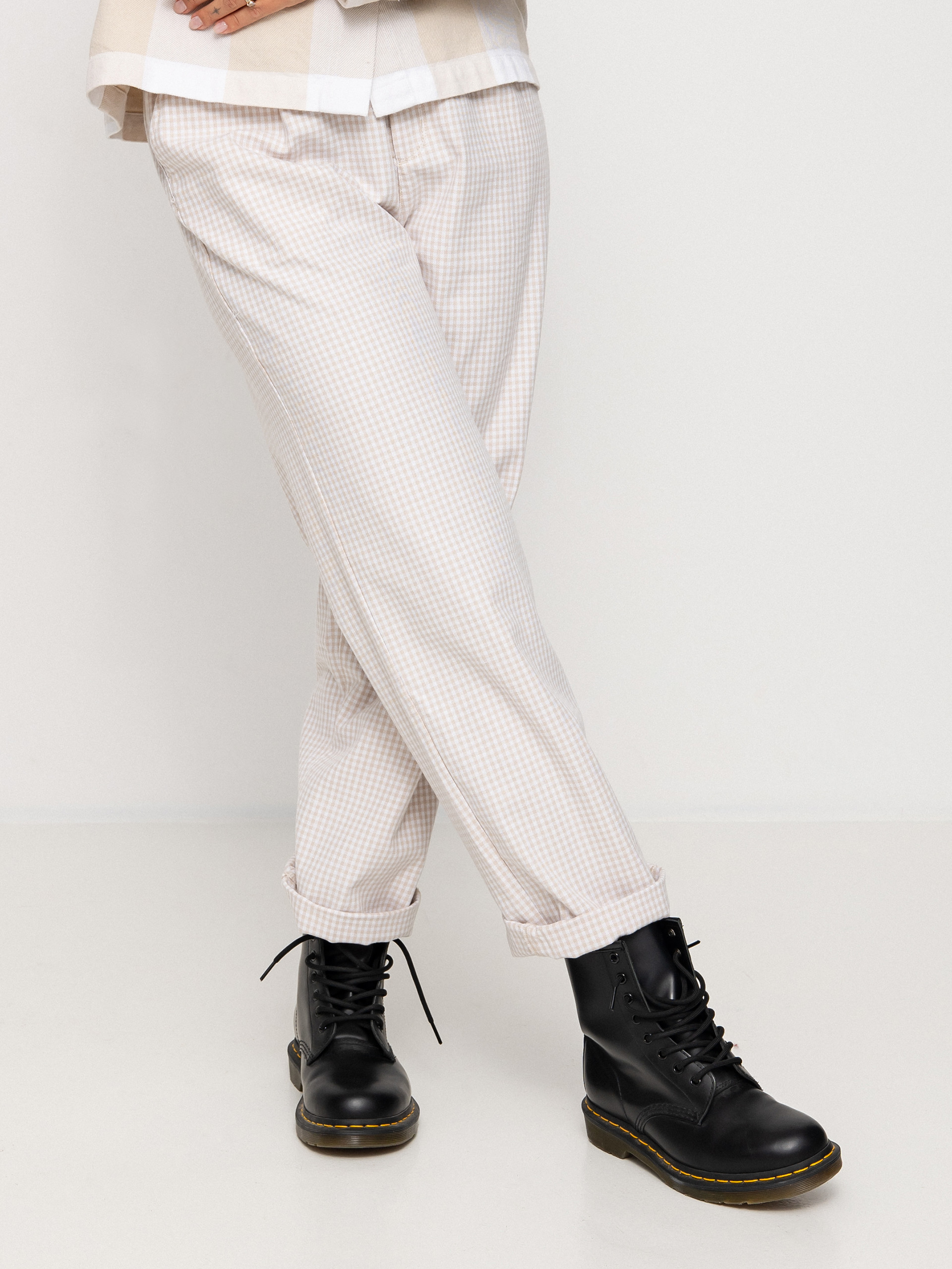 Pantaloni Brixton Victory Trouser Wmn (beige gingham)