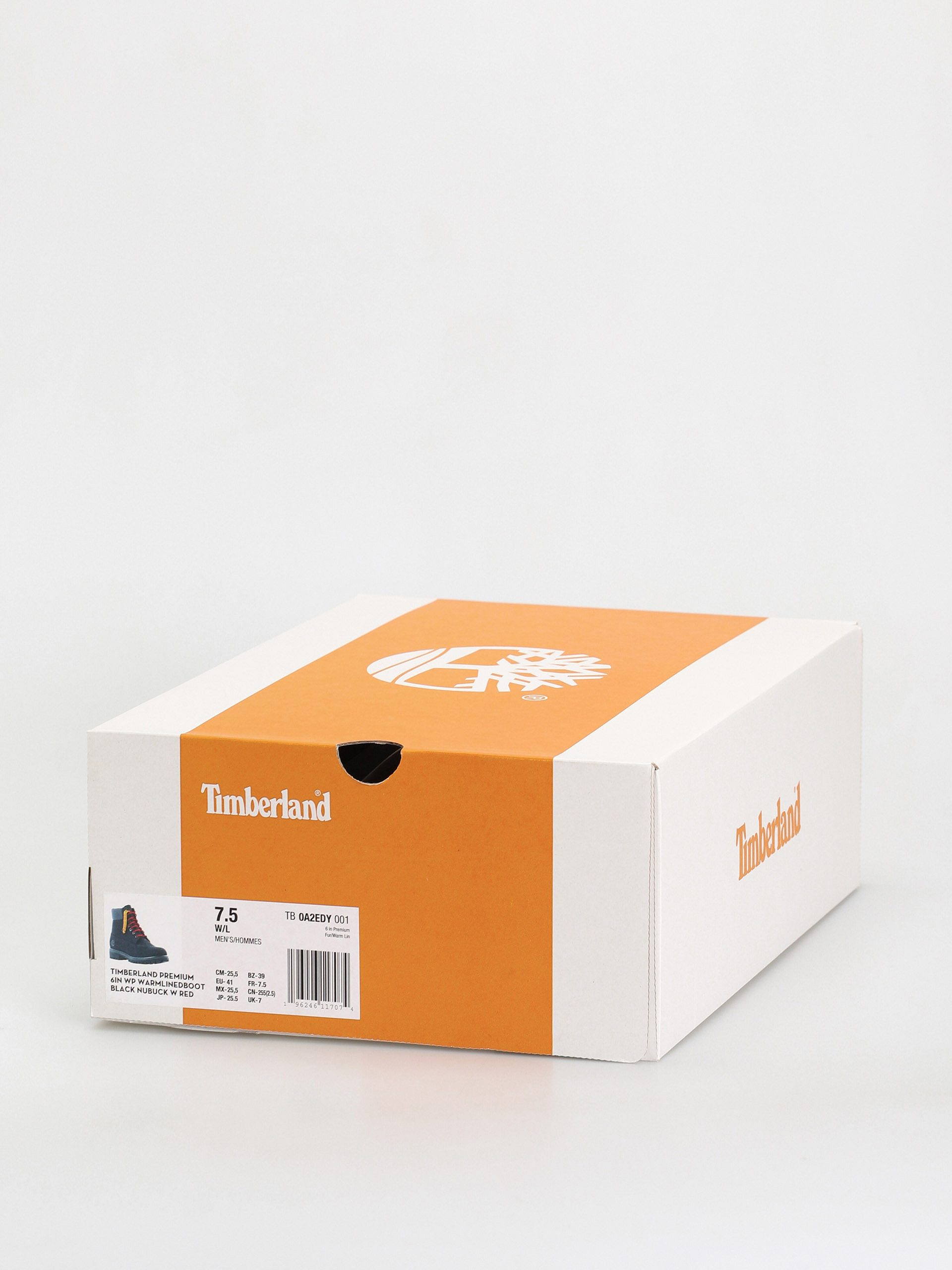 Pantofi Timberland 6 In Premium Fur/Warm Lin (black nubuck/red)