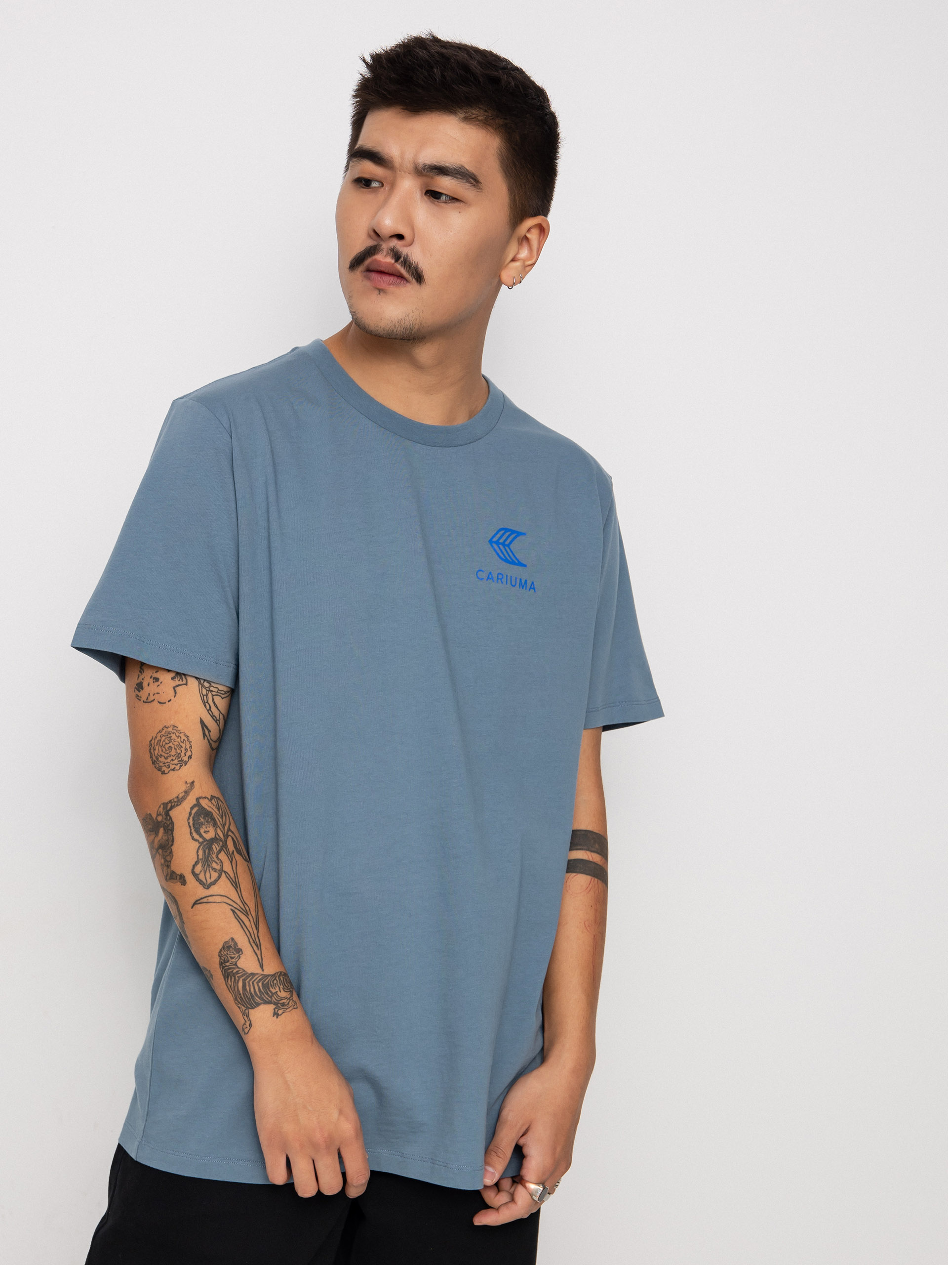 Tricou Cariuma Skate with your Heart (mirage blue)