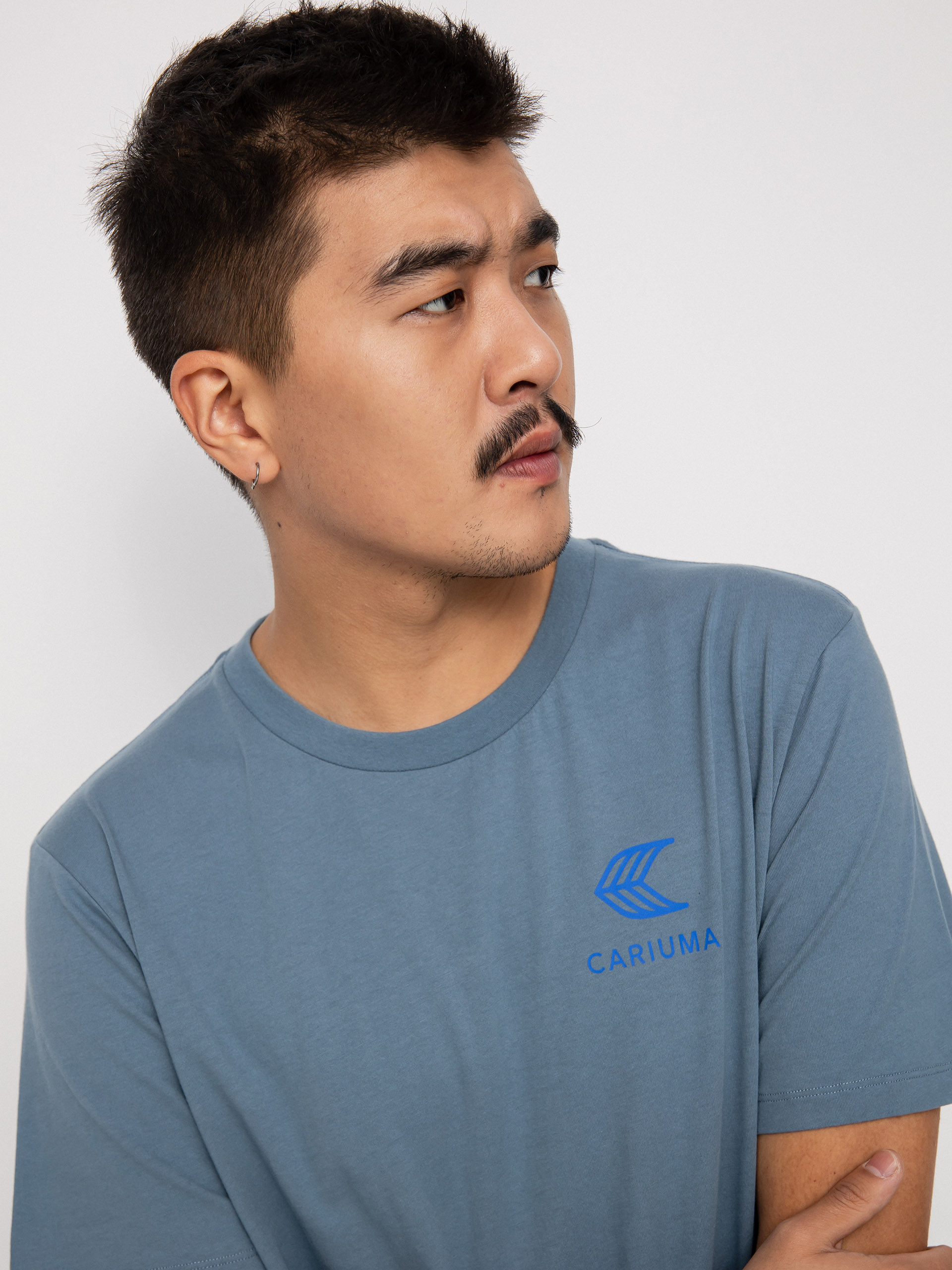 Tricou Cariuma Skate with your Heart (mirage blue)