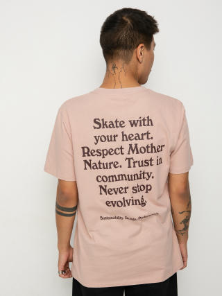 Tricou Cariuma Skate with your Heart (rose)