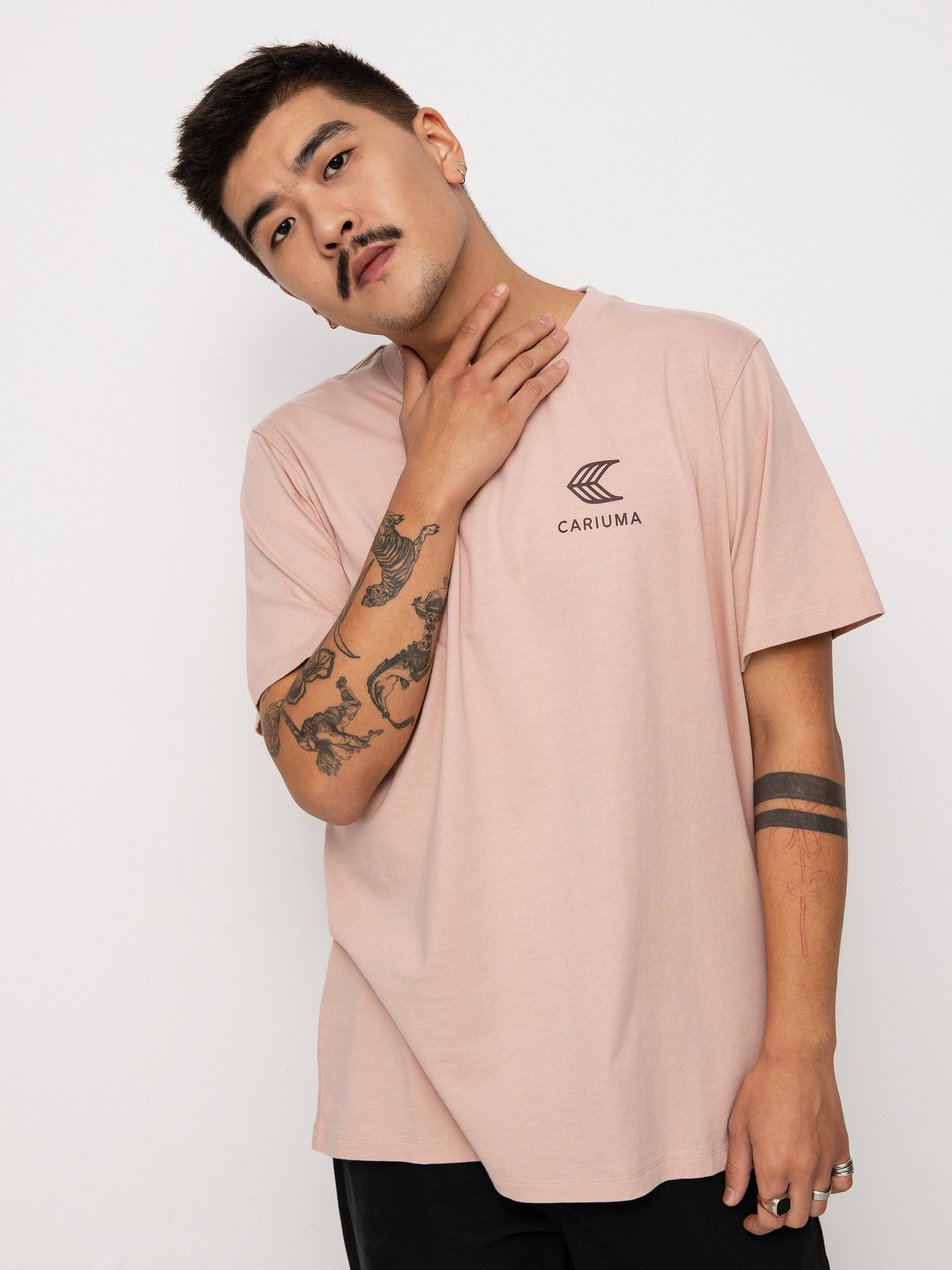 Tricou Cariuma Skate with your Heart (rose)