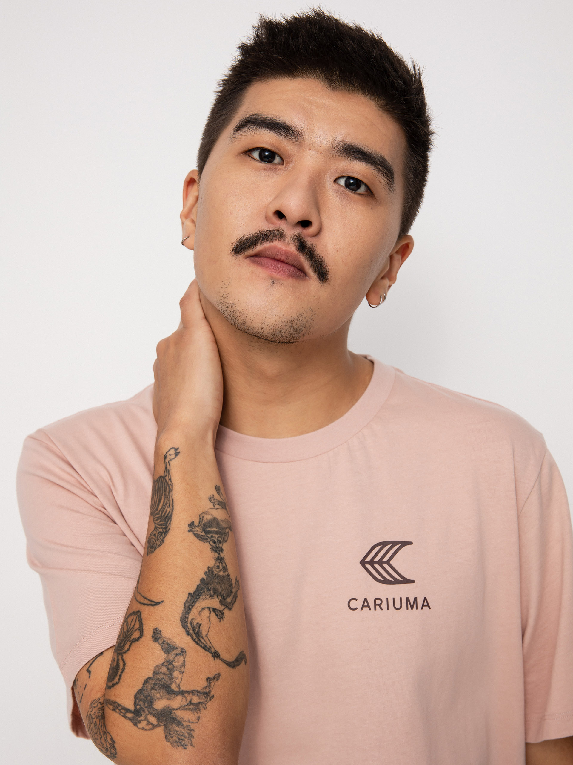 Tricou Cariuma Skate with your Heart (rose)