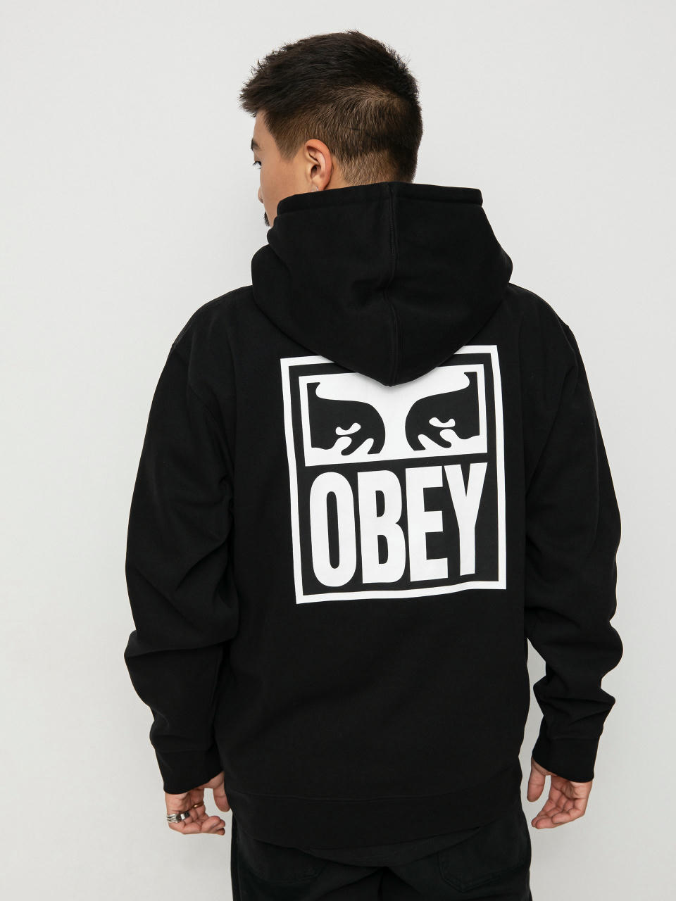 Hanorac cu glugă OBEY Obey Eyes Icon HD (black)