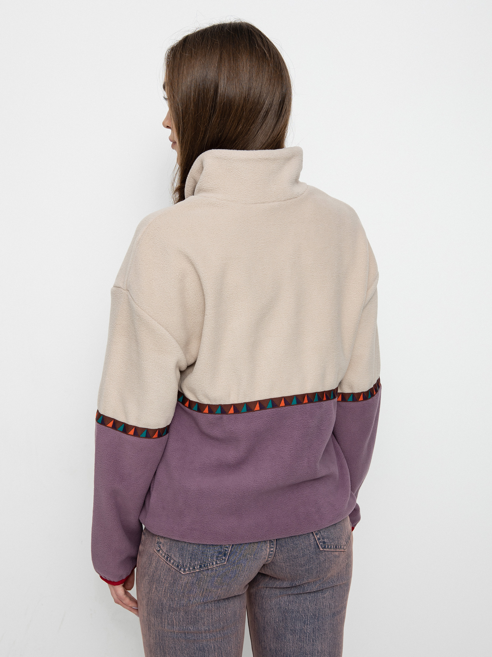 Pentru femei Hanorac din fleece Iriedaily Holina Fleece Troyer (beige)