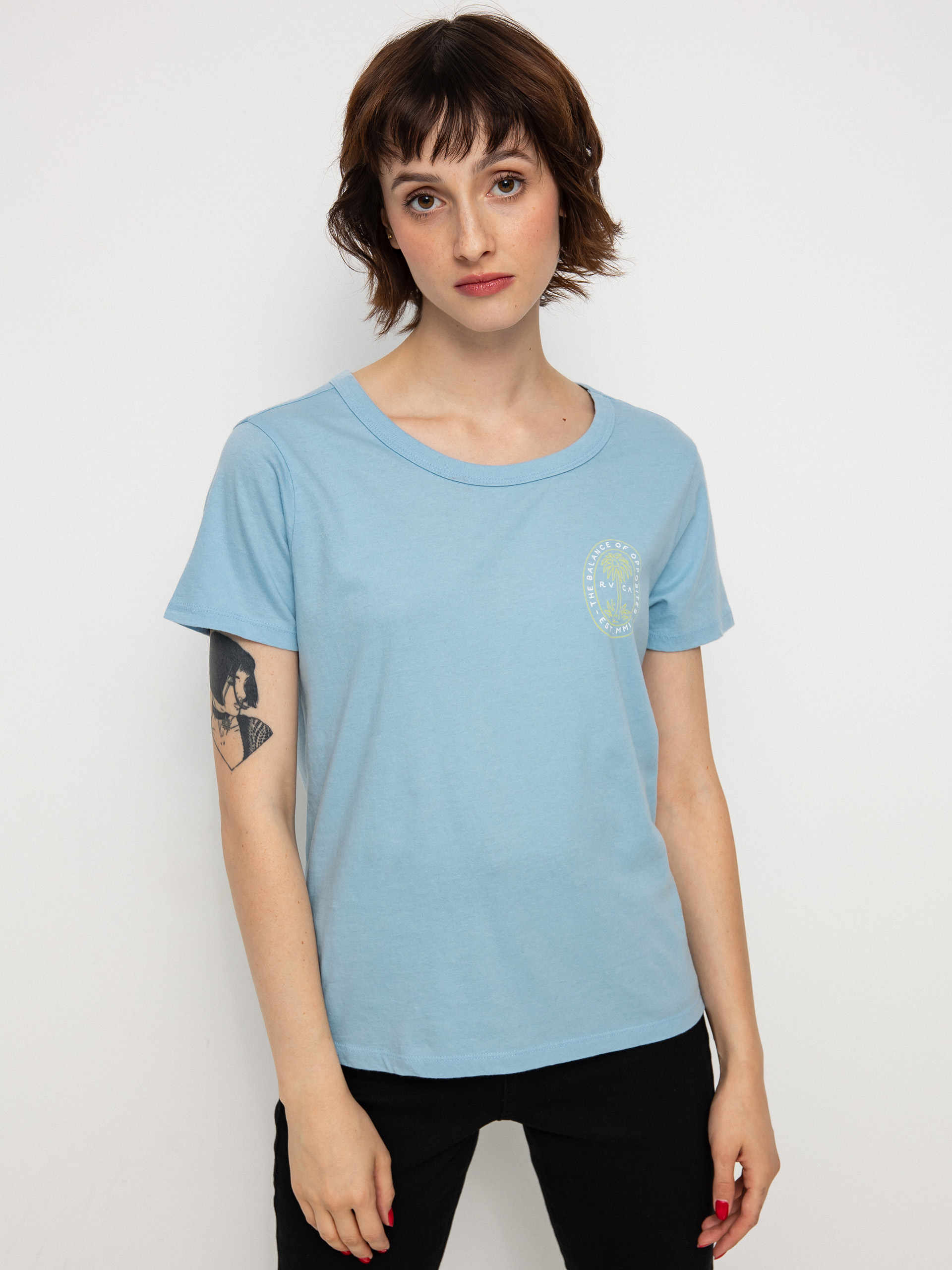 Tricou RVCA Palm Seal Wmn (ace blue)