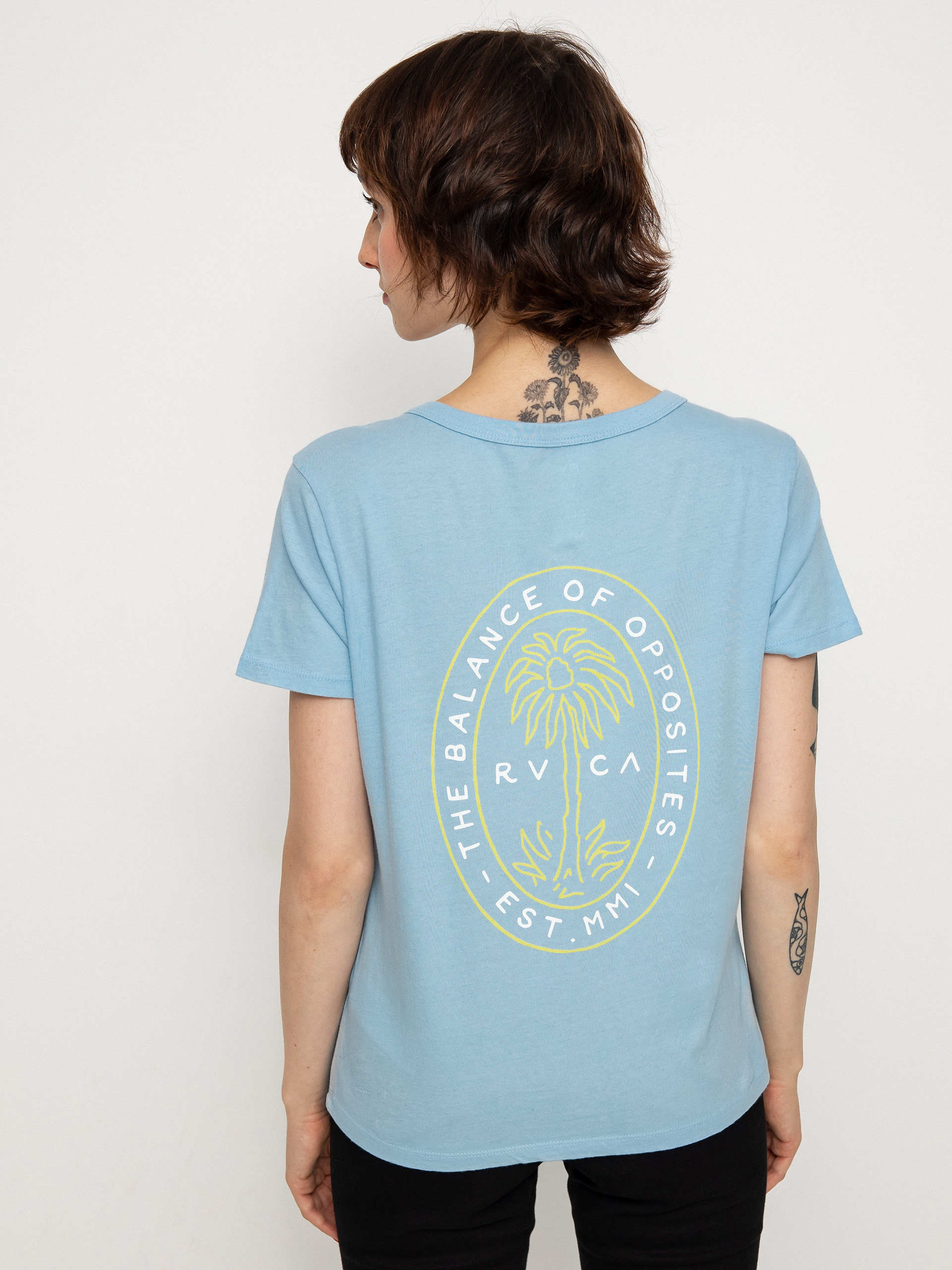 Tricou RVCA Palm Seal Wmn (ace blue)