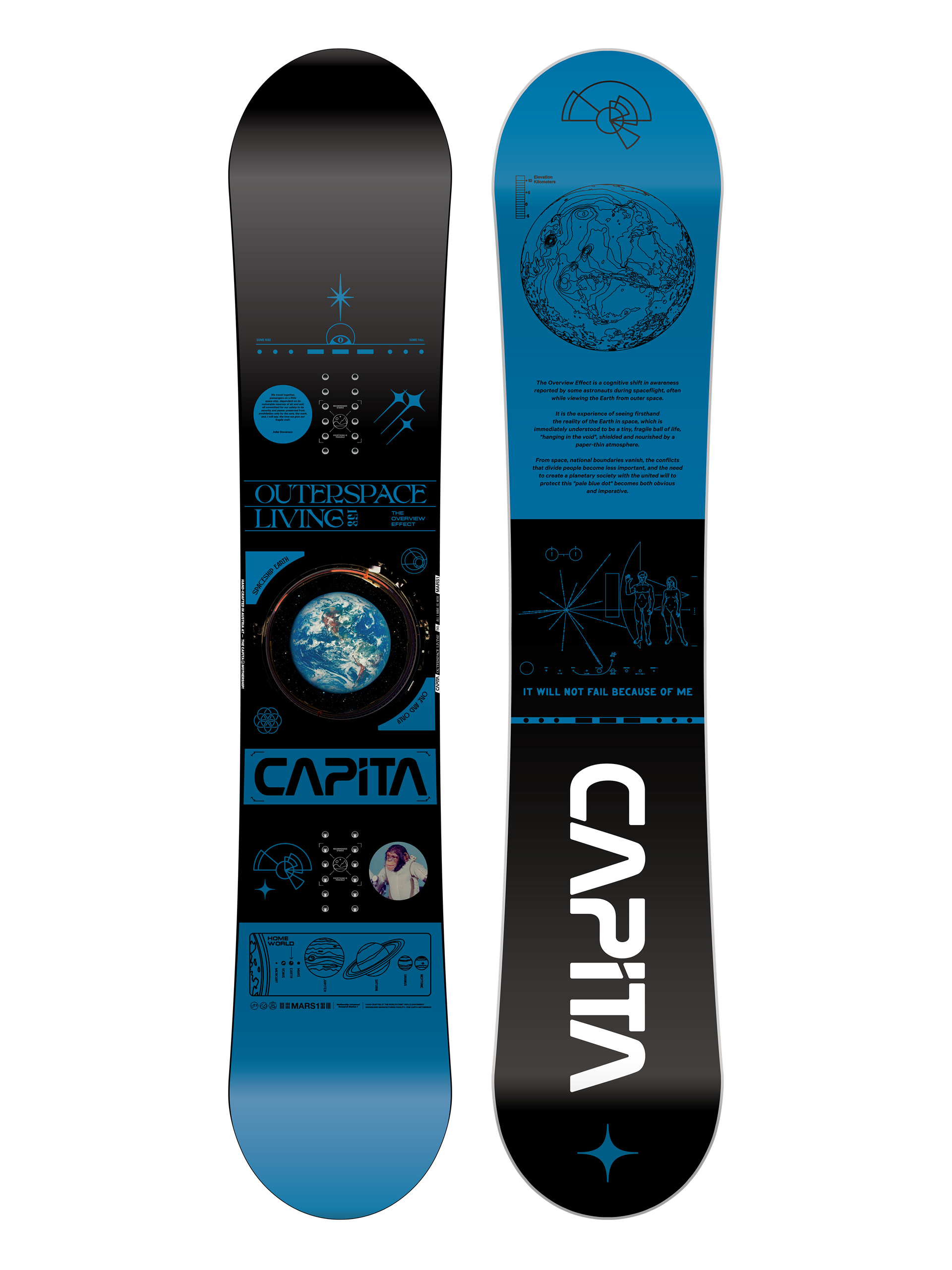 Snowboard Capita Outerspace Living - albastru, negru (blue)