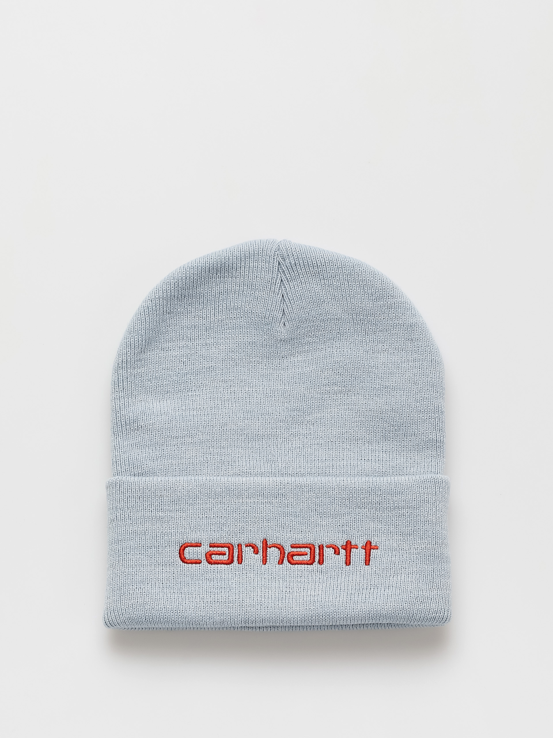 Căciulă Carhartt WIP Script (misty sky/brick)