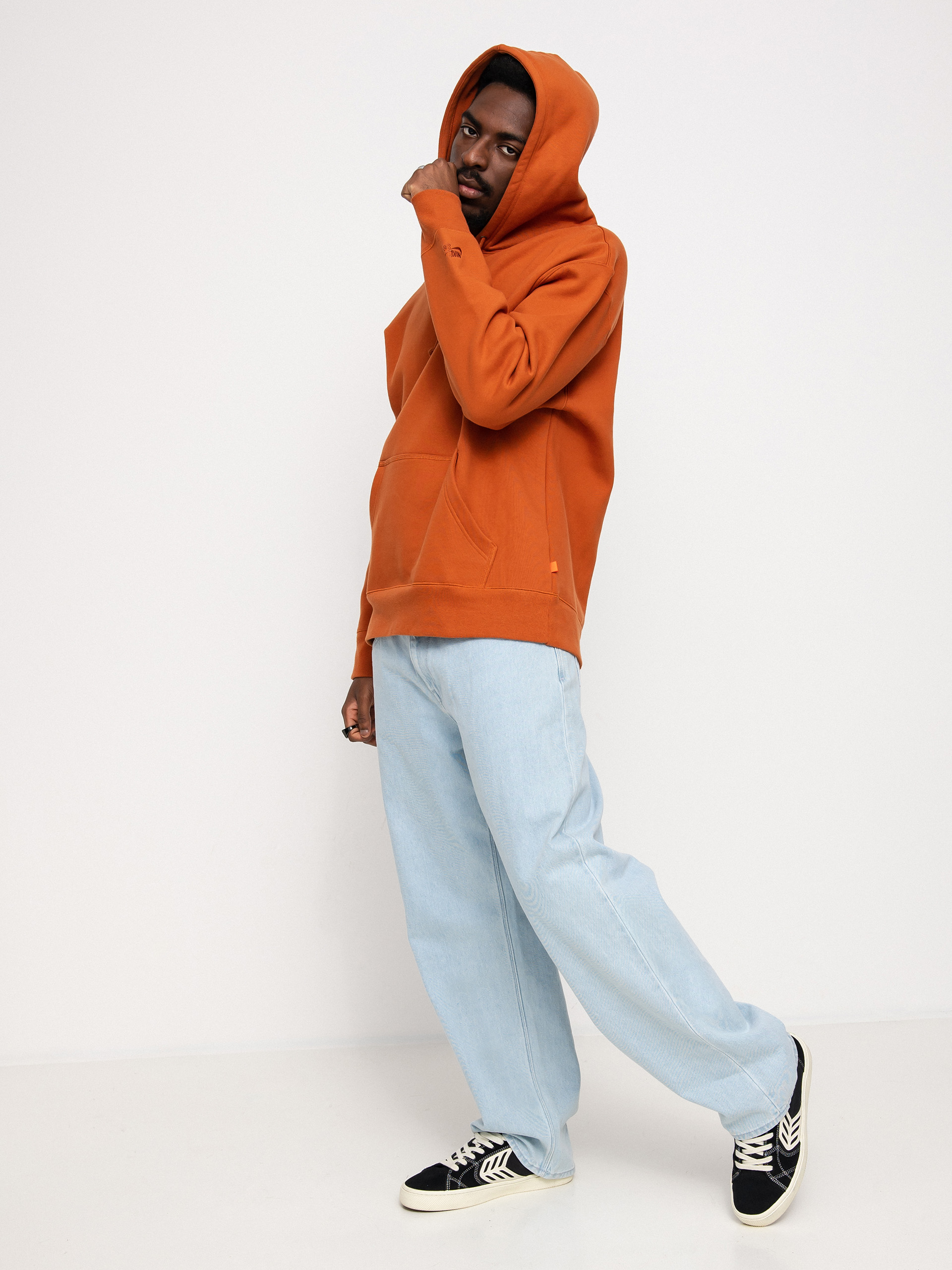 Hanorac cu glugă Nike SB Hoodie ISO HD (dark russet/dark russet)