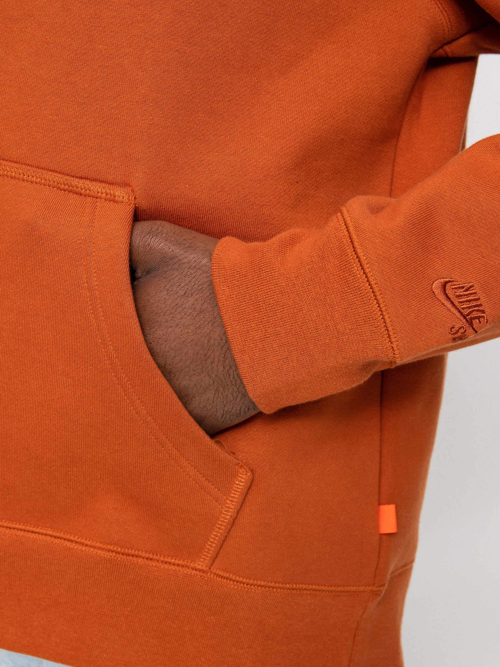 Hanorac cu glugă Nike SB Hoodie ISO HD (dark russet/dark russet)