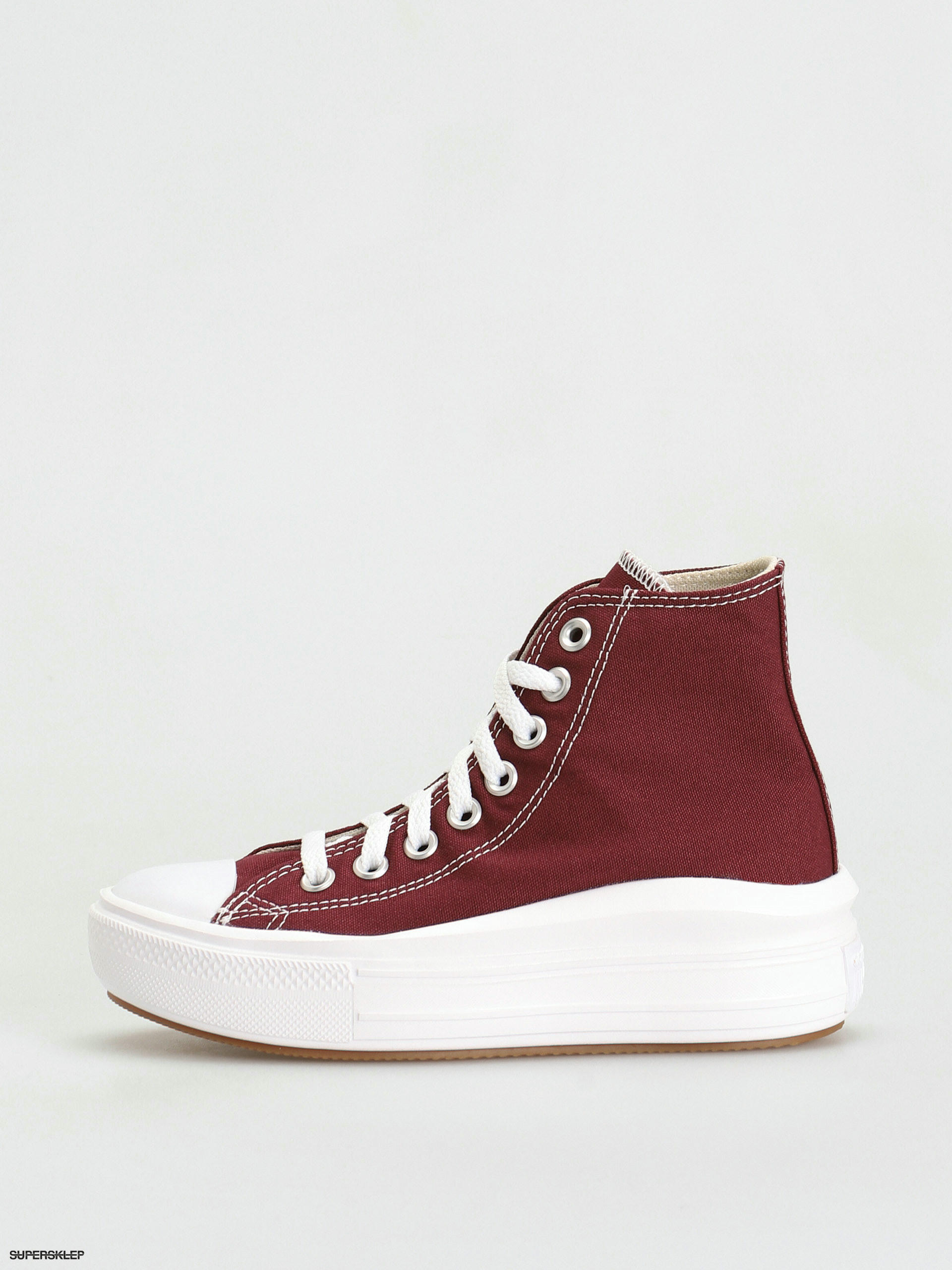 Pantofi Converse Chuck Taylor All Star Move Hi Wmn dark beetroot white white