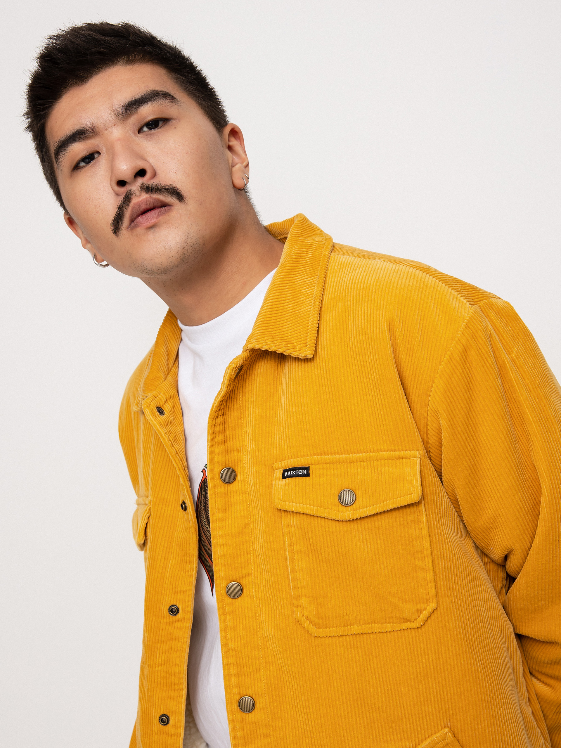 Geacă Brixton Durham Sherpa Lined (bright gold)