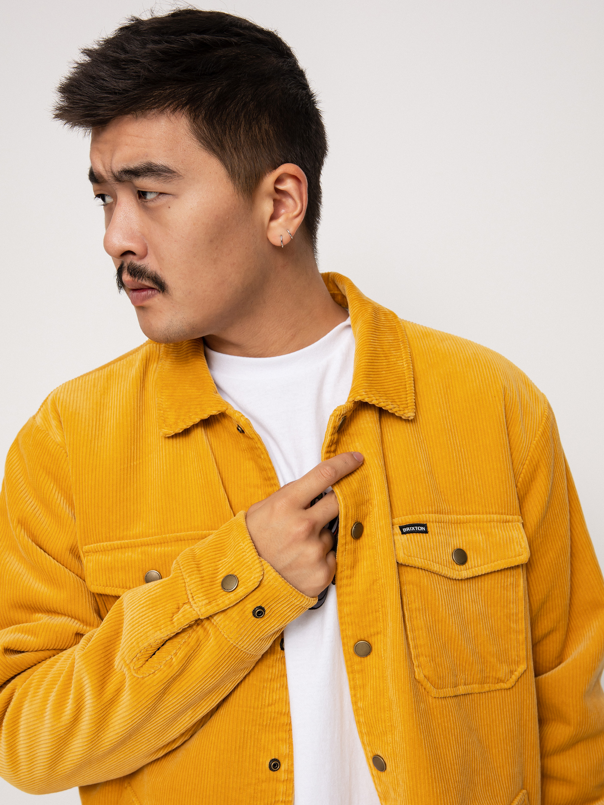 Geacă Brixton Durham Sherpa Lined (bright gold)
