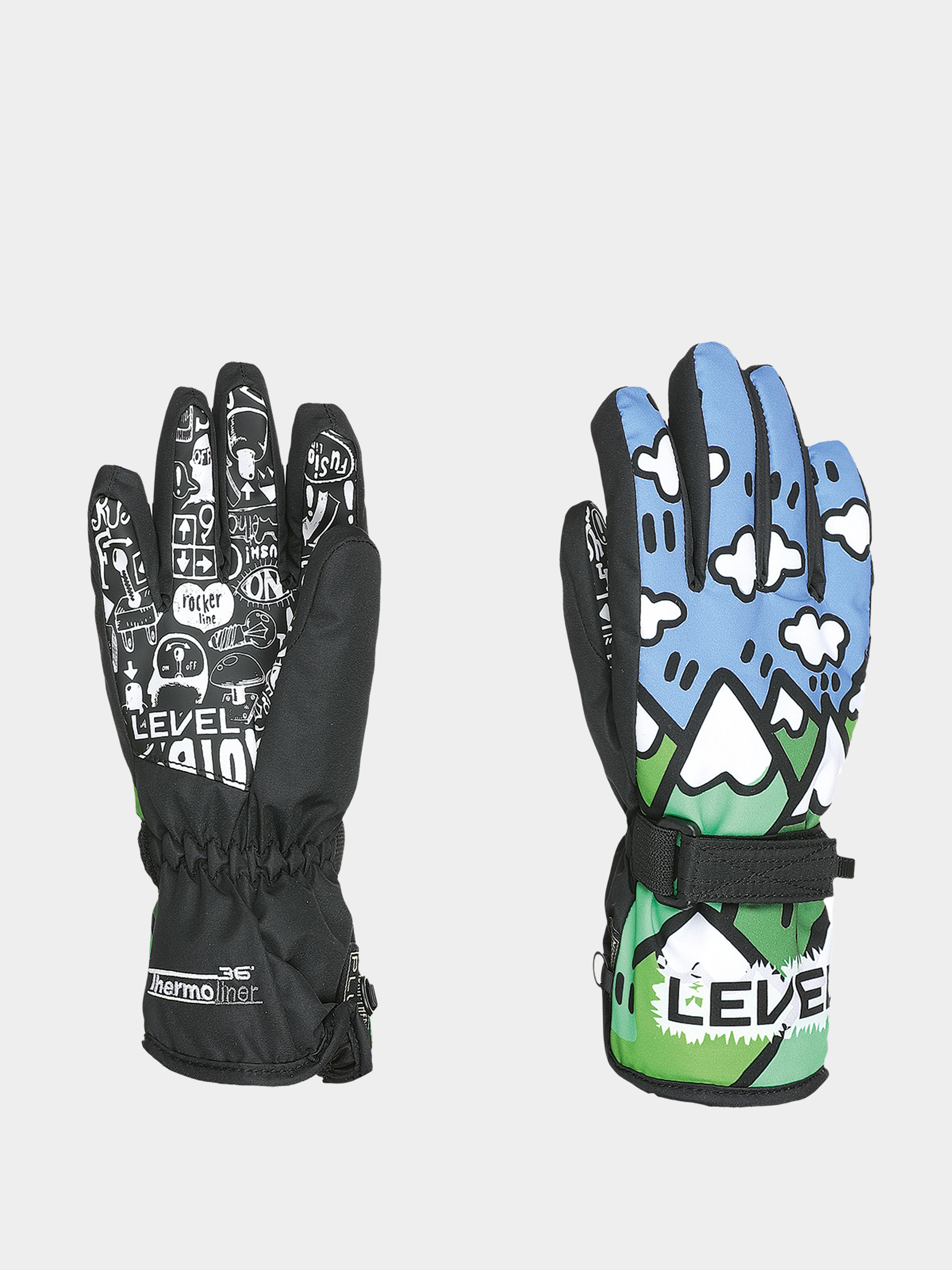 Mănuși Level Junior JR (ninja green)