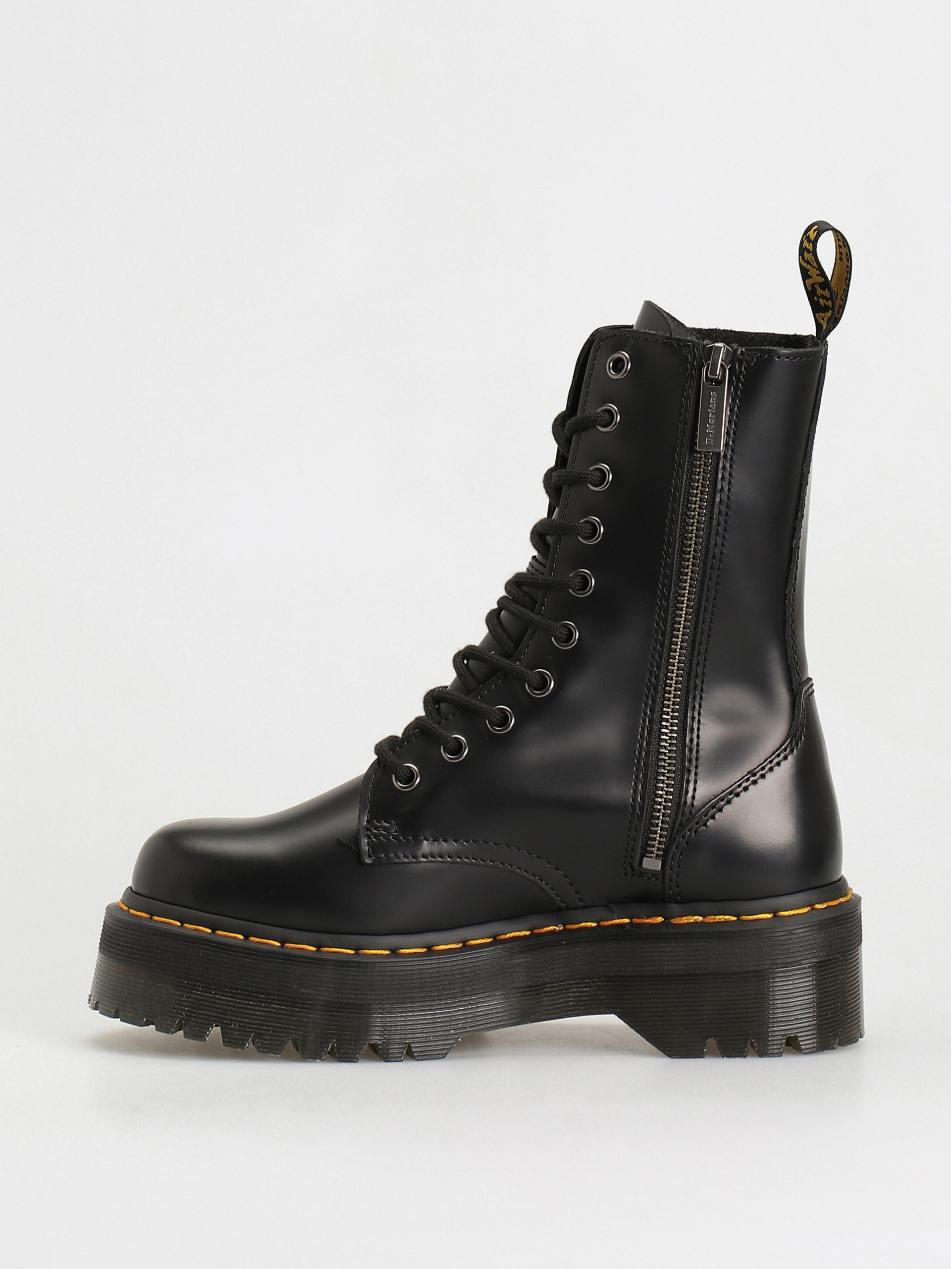 Pantofi Dr. Martens Jadon Hi Wmn (black polished smooth)