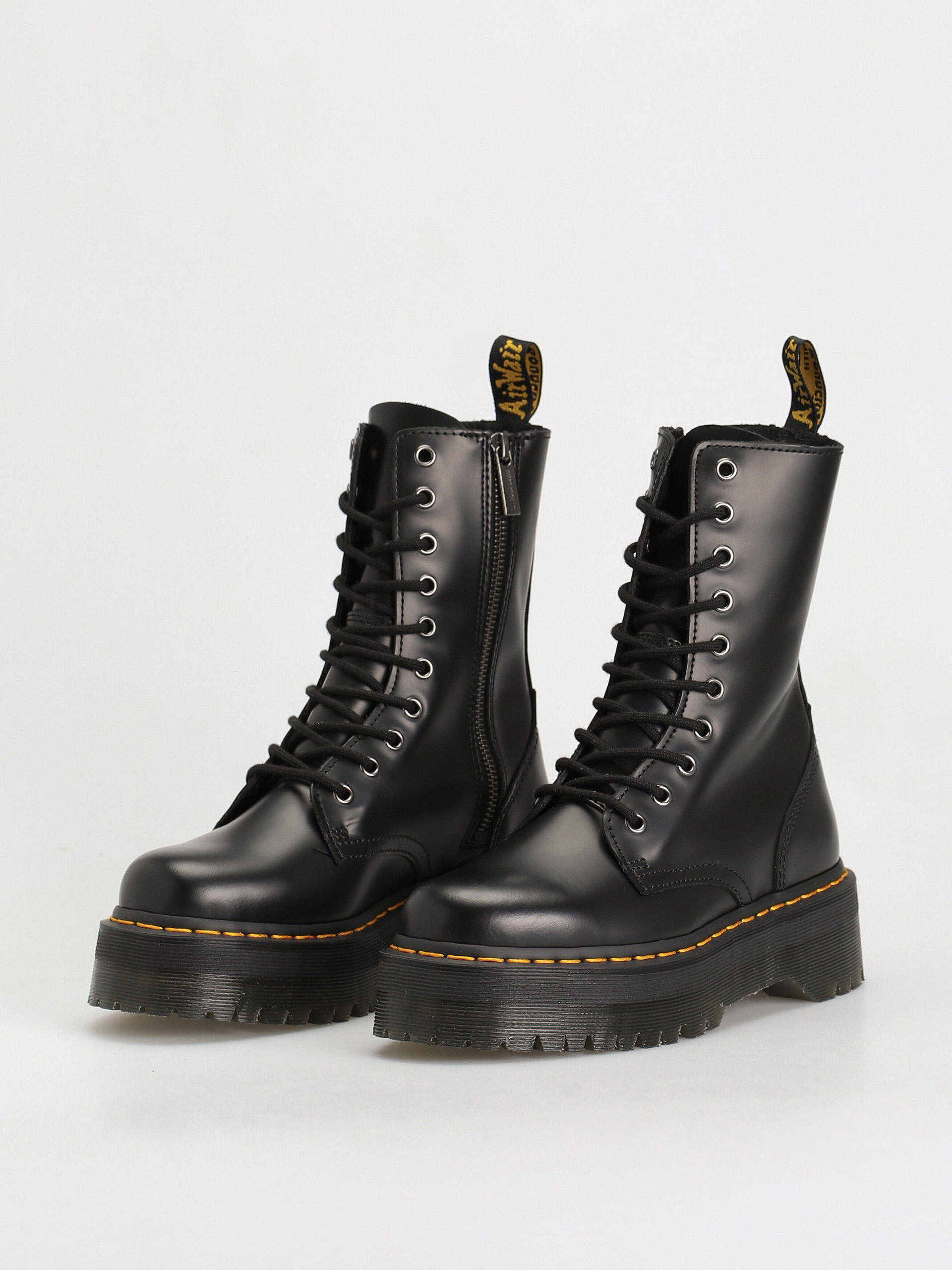 Pantofi Dr. Martens Jadon Hi Wmn (black polished smooth)
