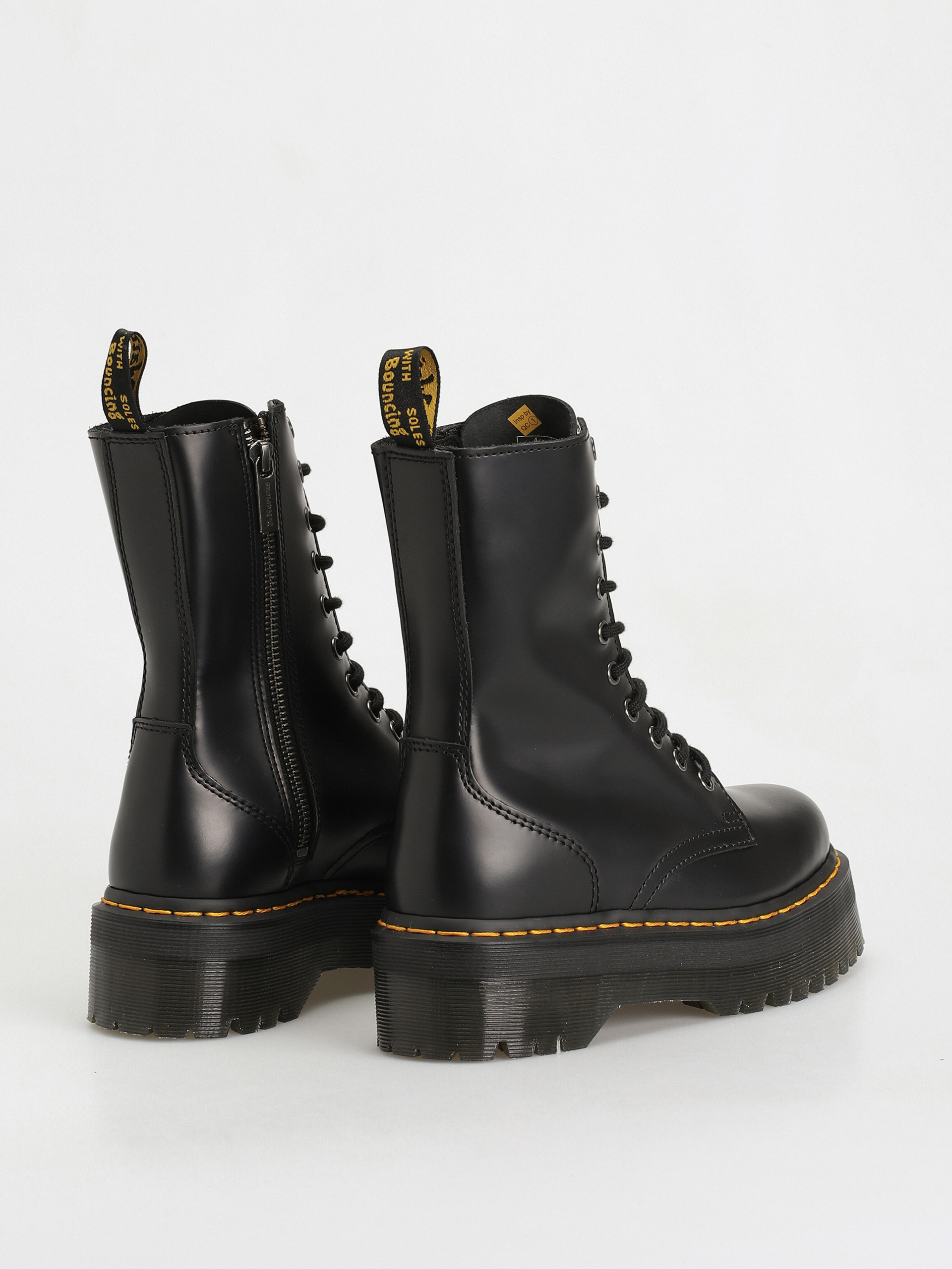 Pantofi Dr. Martens Jadon Hi Wmn (black polished smooth)