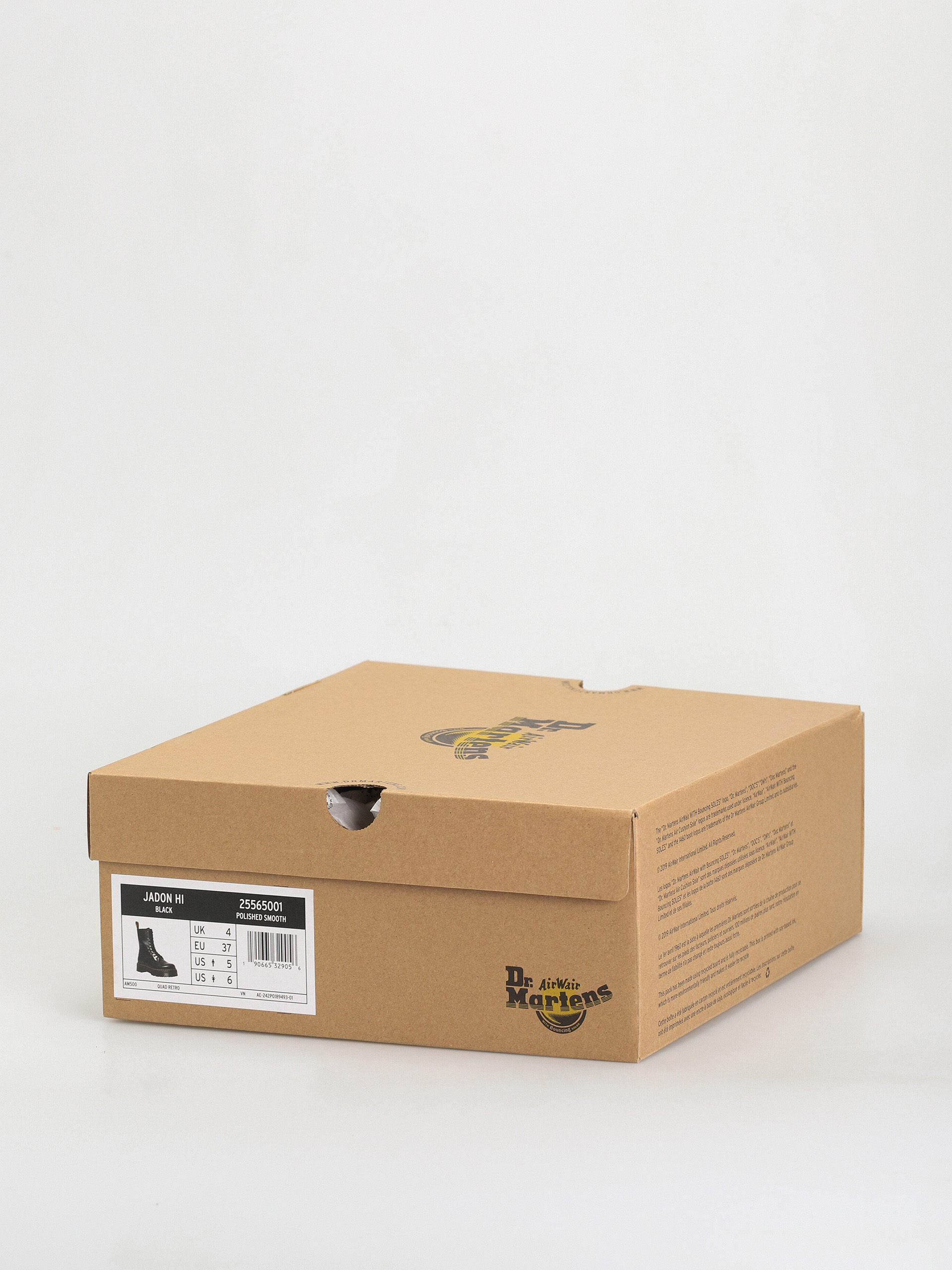 Pantofi Dr. Martens Jadon Hi Wmn (black polished smooth)