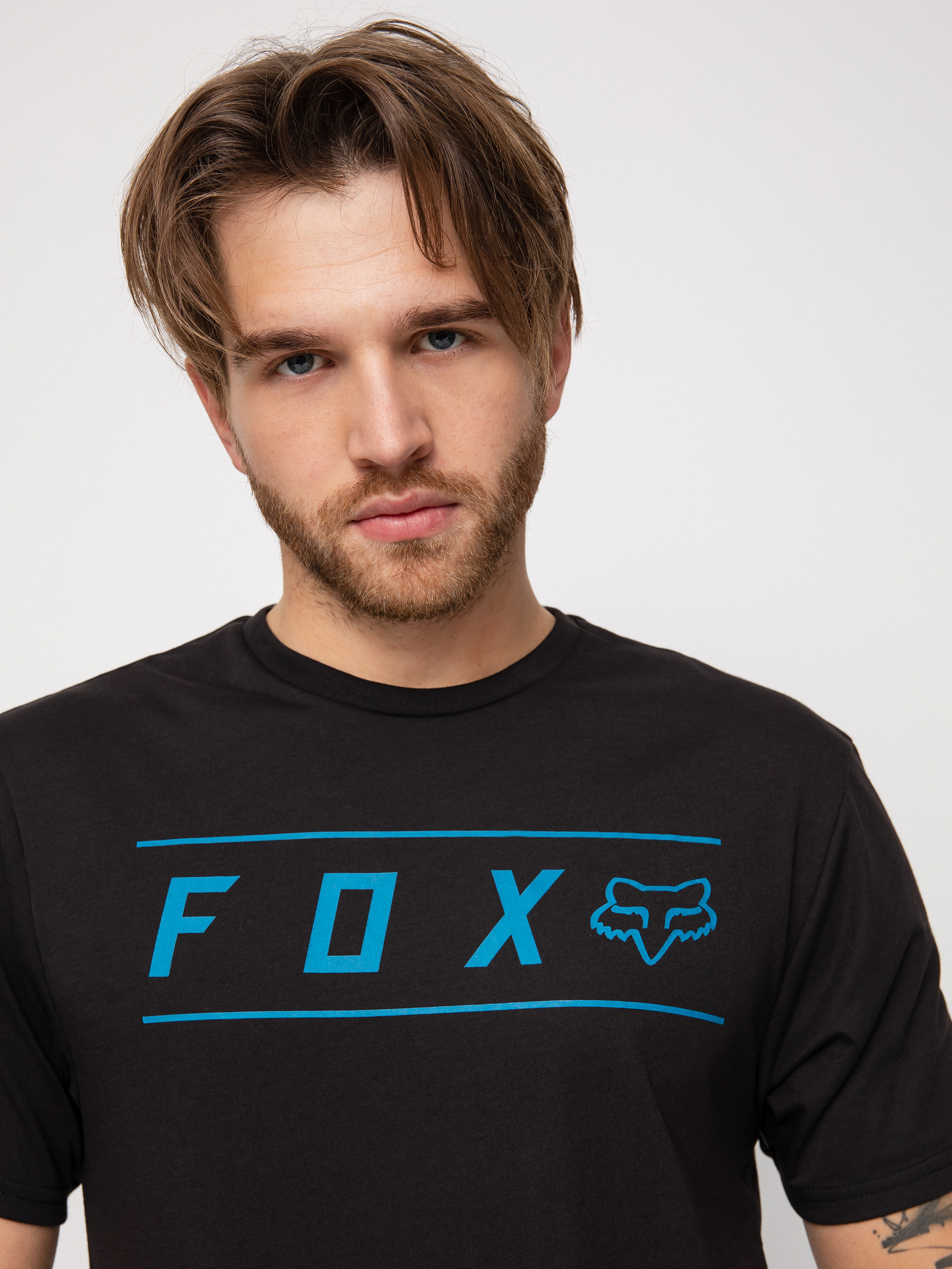 Tricou Fox Pinnacle Tech (blk/blu)