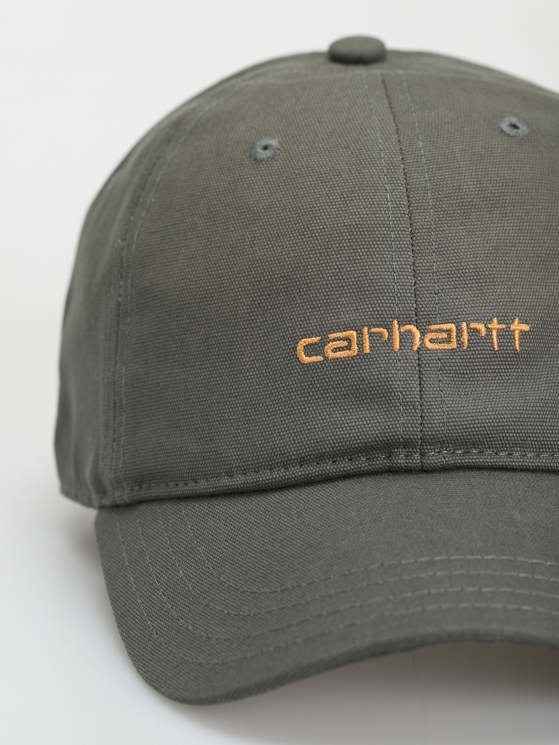Șapcă Carhartt WIP Canvas Script (boxwood/ochre)