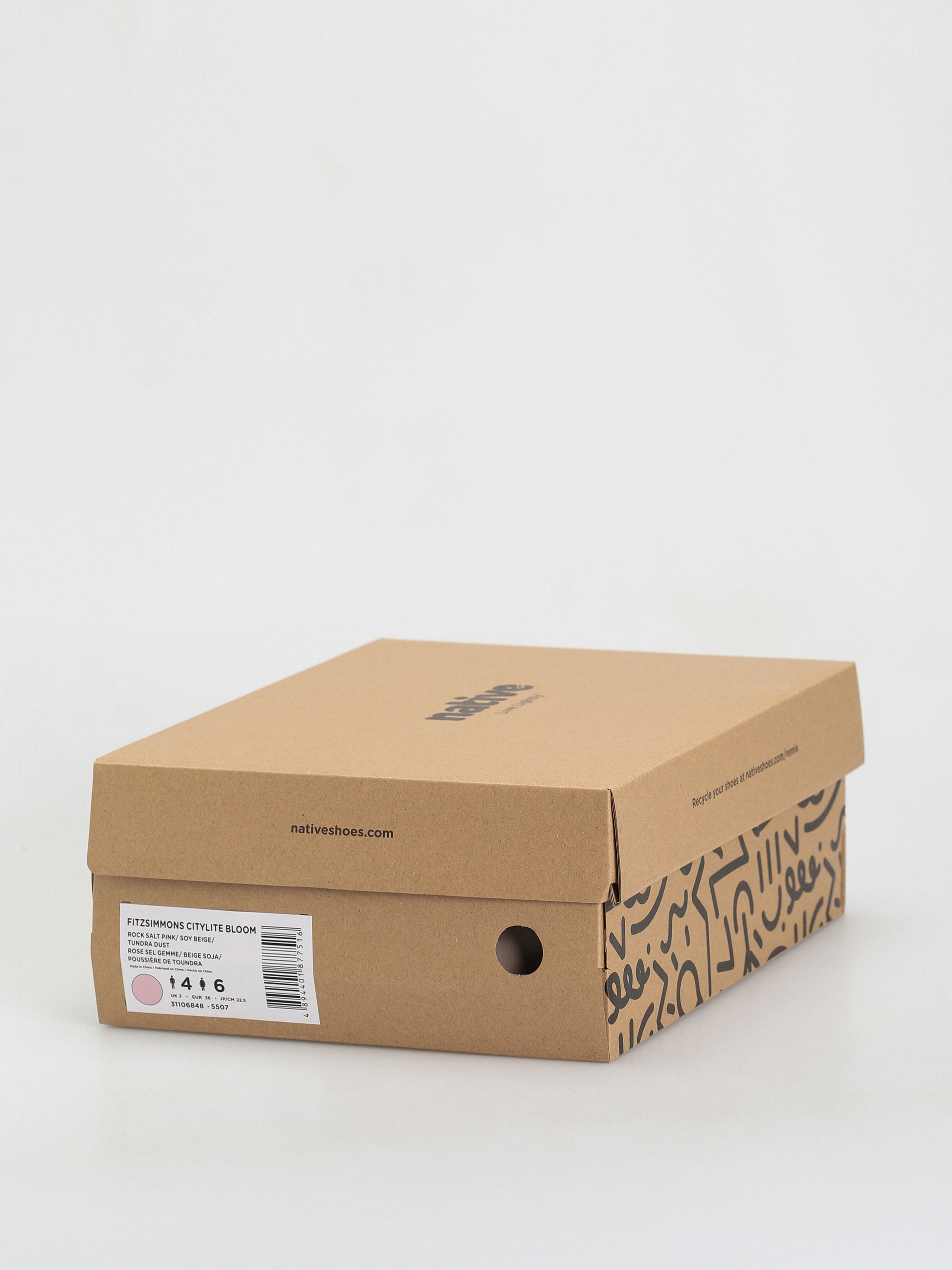 Pantofi de iarnă Native Fitzsimmons Citylite (rock salt pink/soy beige/tundra grey/dust pink laces)