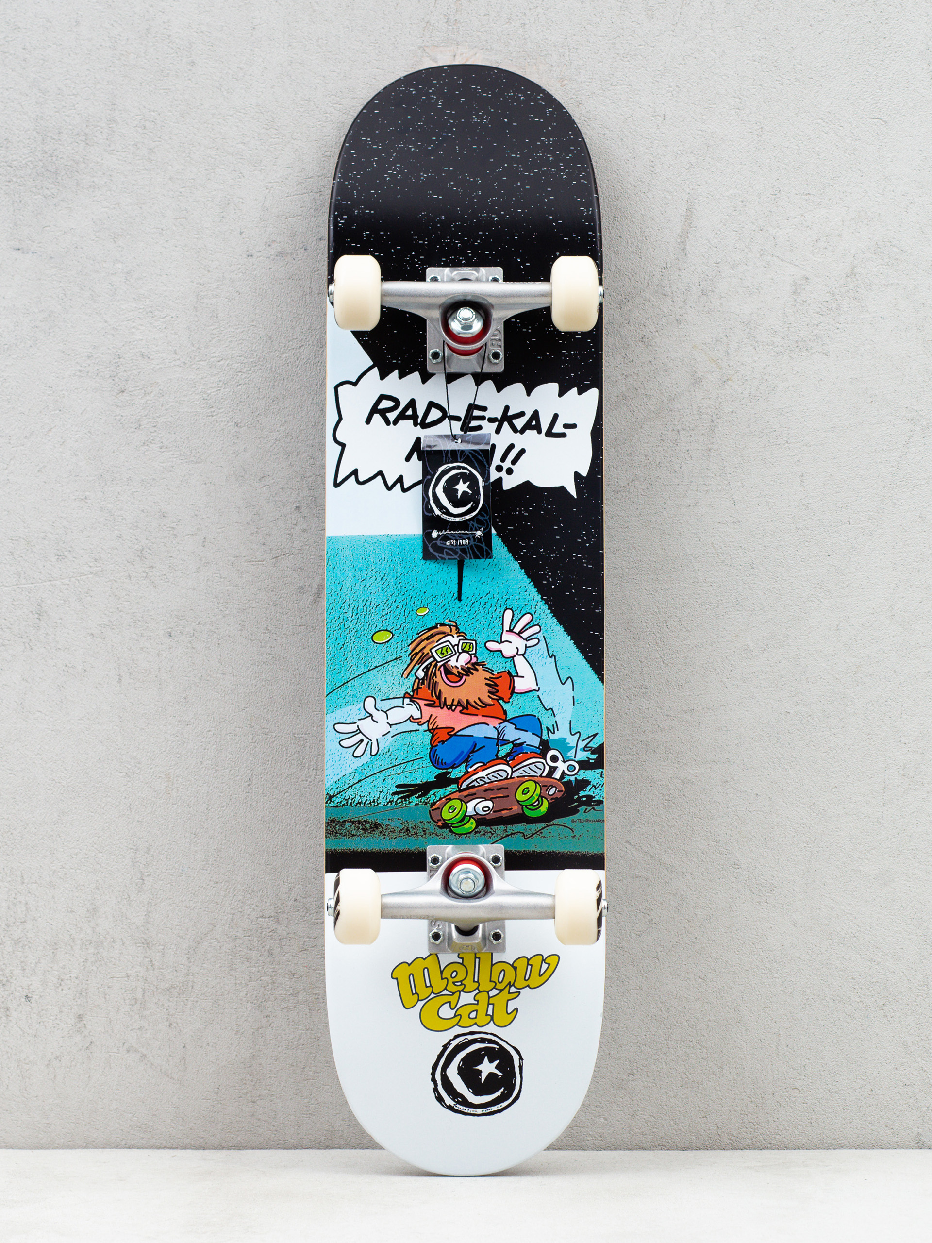 Skateboard Foundation Push Mellow Cat (black/white)