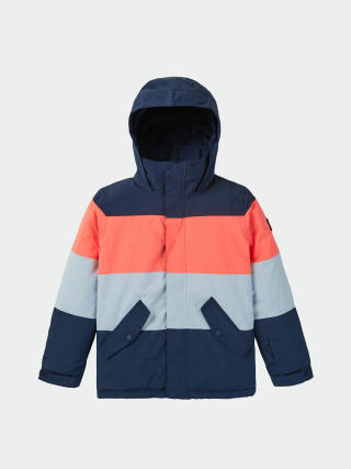 Geacă de snowboard Burton Symbol JR (dress blue/tetra orange/ballad blue)