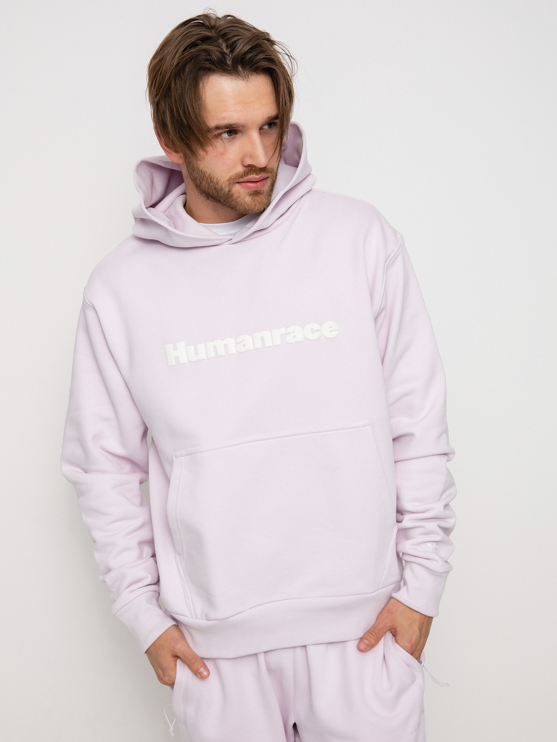 Hanorac cu glugă adidas Originals Pharrell Williams Basics HD (almpnk)
