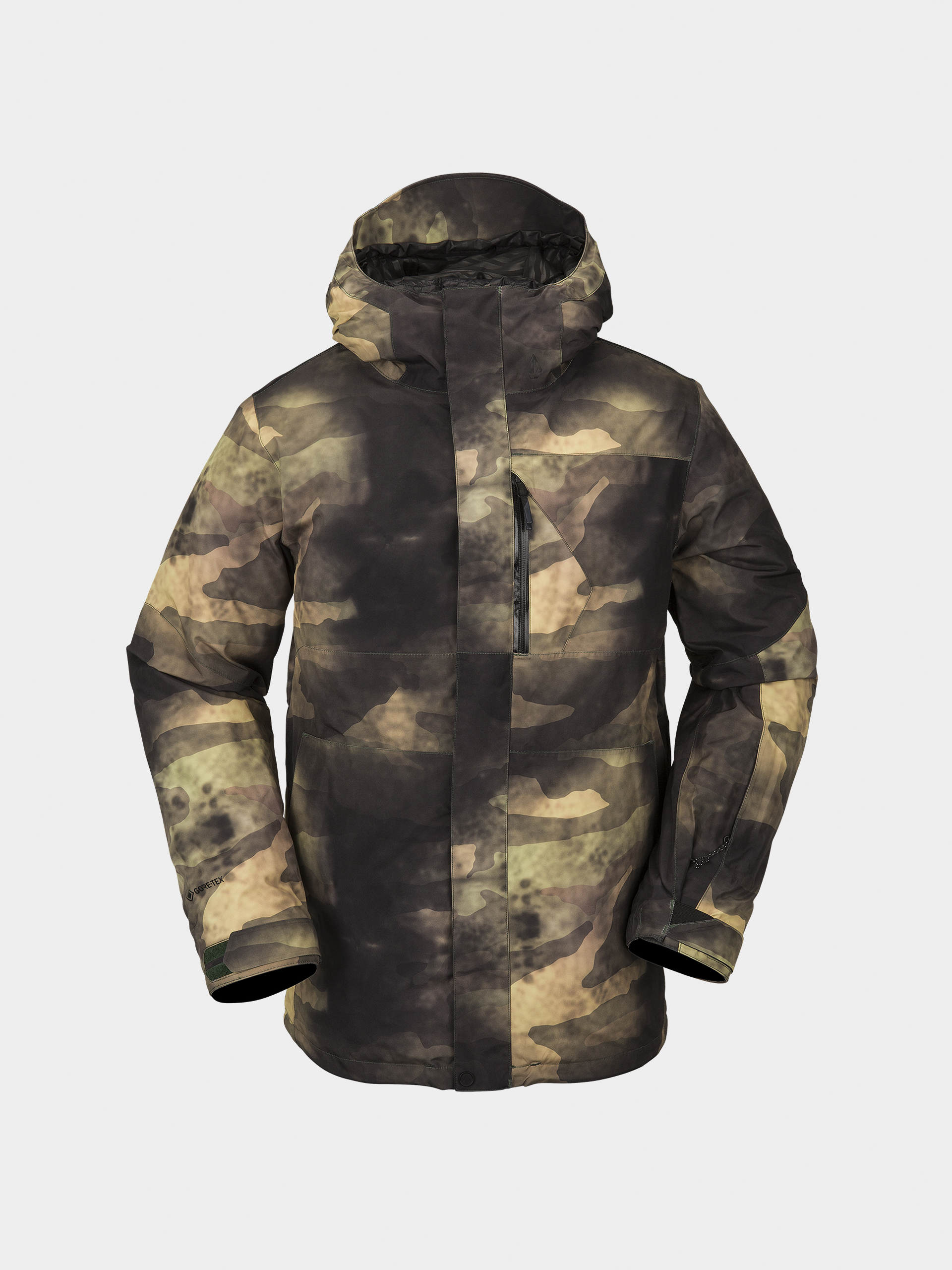 Pentru bărbați Geacă de snowboard Volcom L Ins Gore Tex (camouflage)