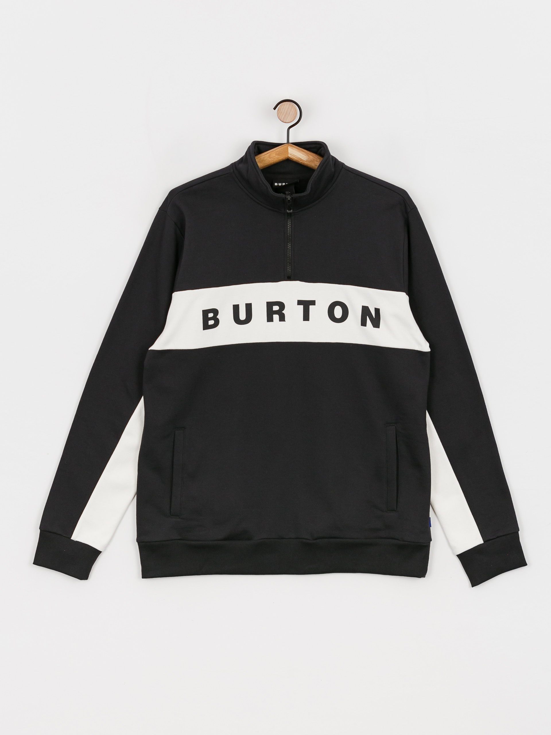 Hanorac Burton Lowball Quarter Zip (true black)