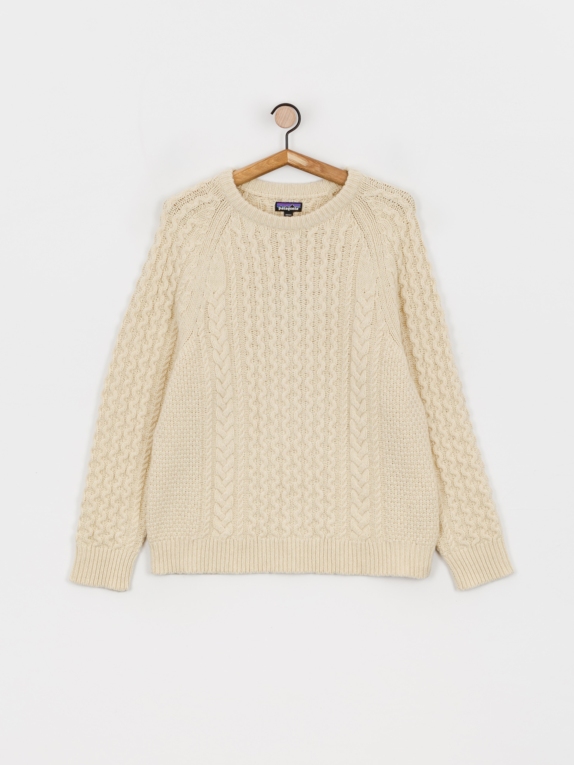 Pulover Patagonia Recycled Wool Cable Knit (natural)