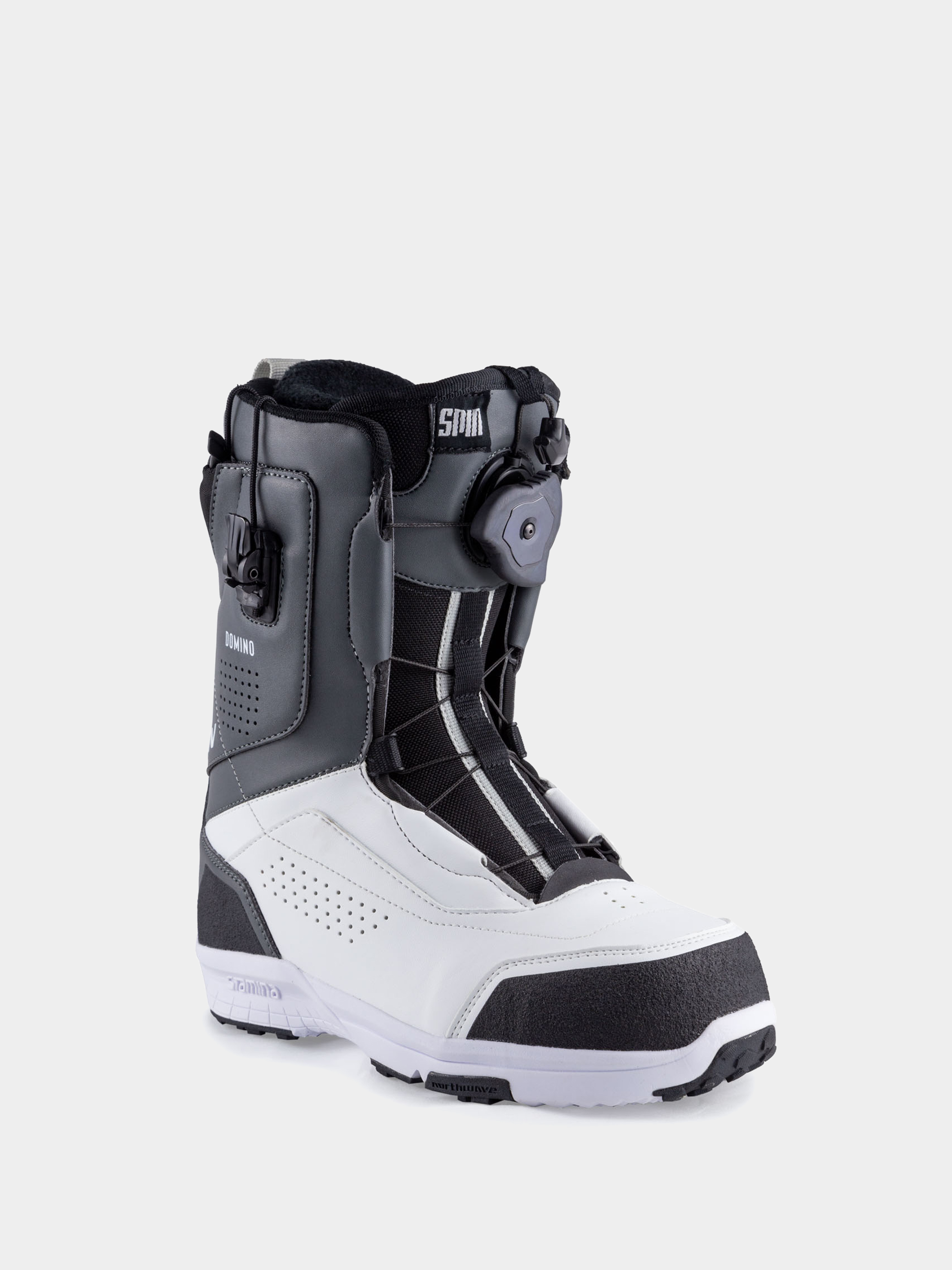 Pentru femei Încălțăminte pentru snowboard Northwave Domino Hybrid (white/dark grey)
