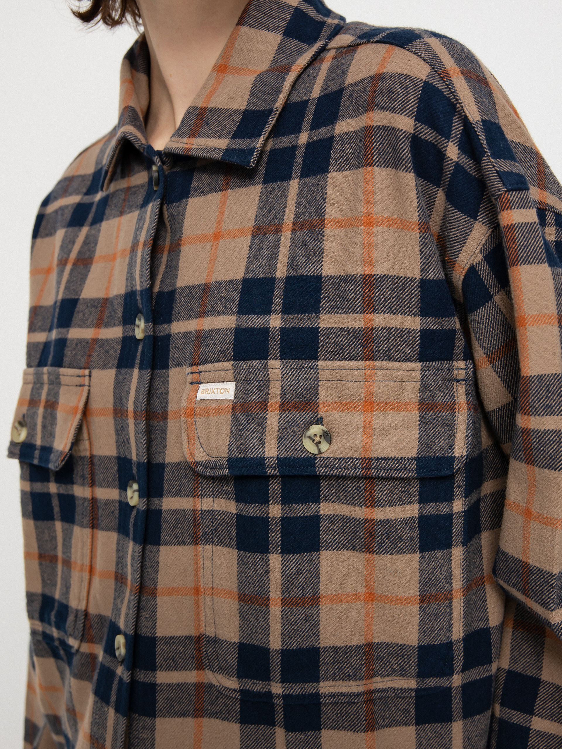 Cămașă Brixton Bowery Flannel Ls Wmn (pine bark)