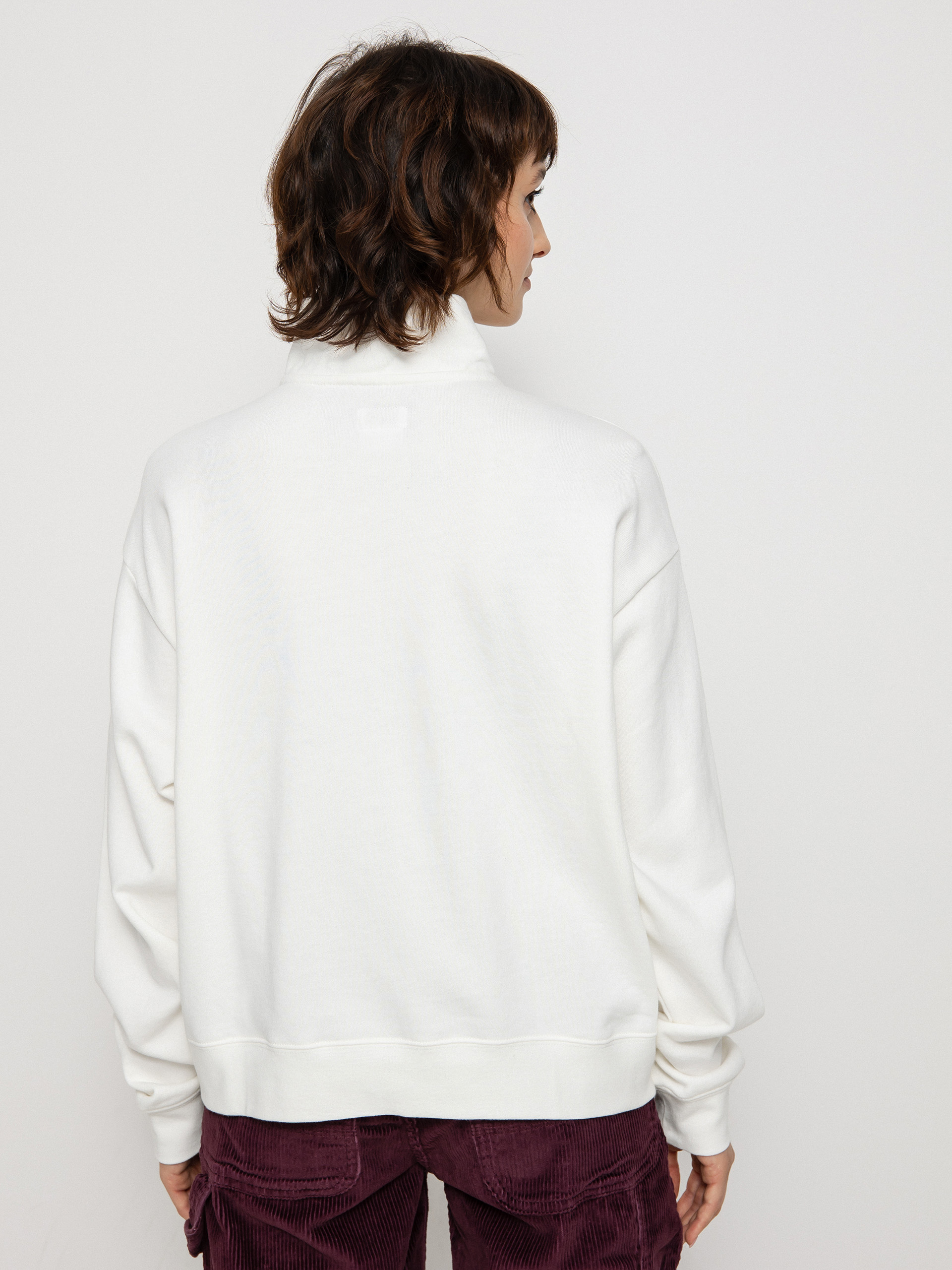 Hanorac cu glugă RVCA Arched HD Wmn (vintage white)