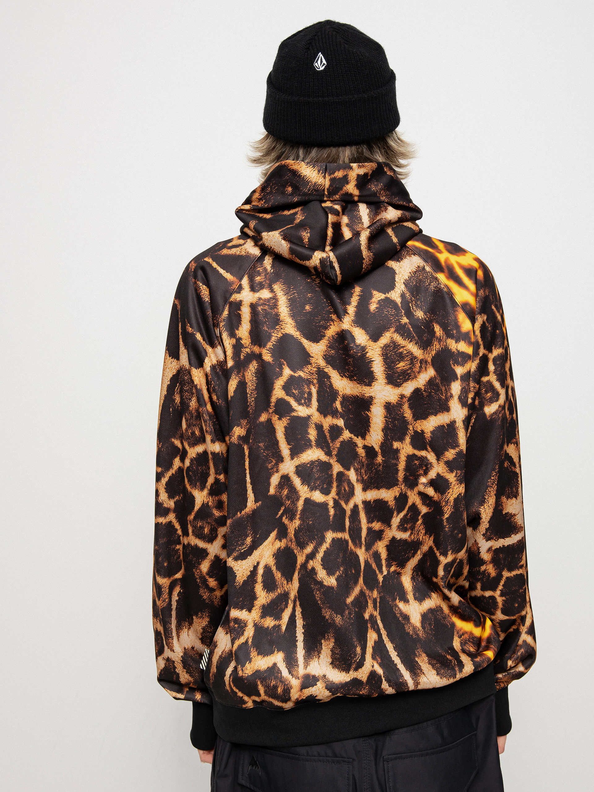 Hanorac cu glugă Volcom Hydro Riding HD (gold giraffe)