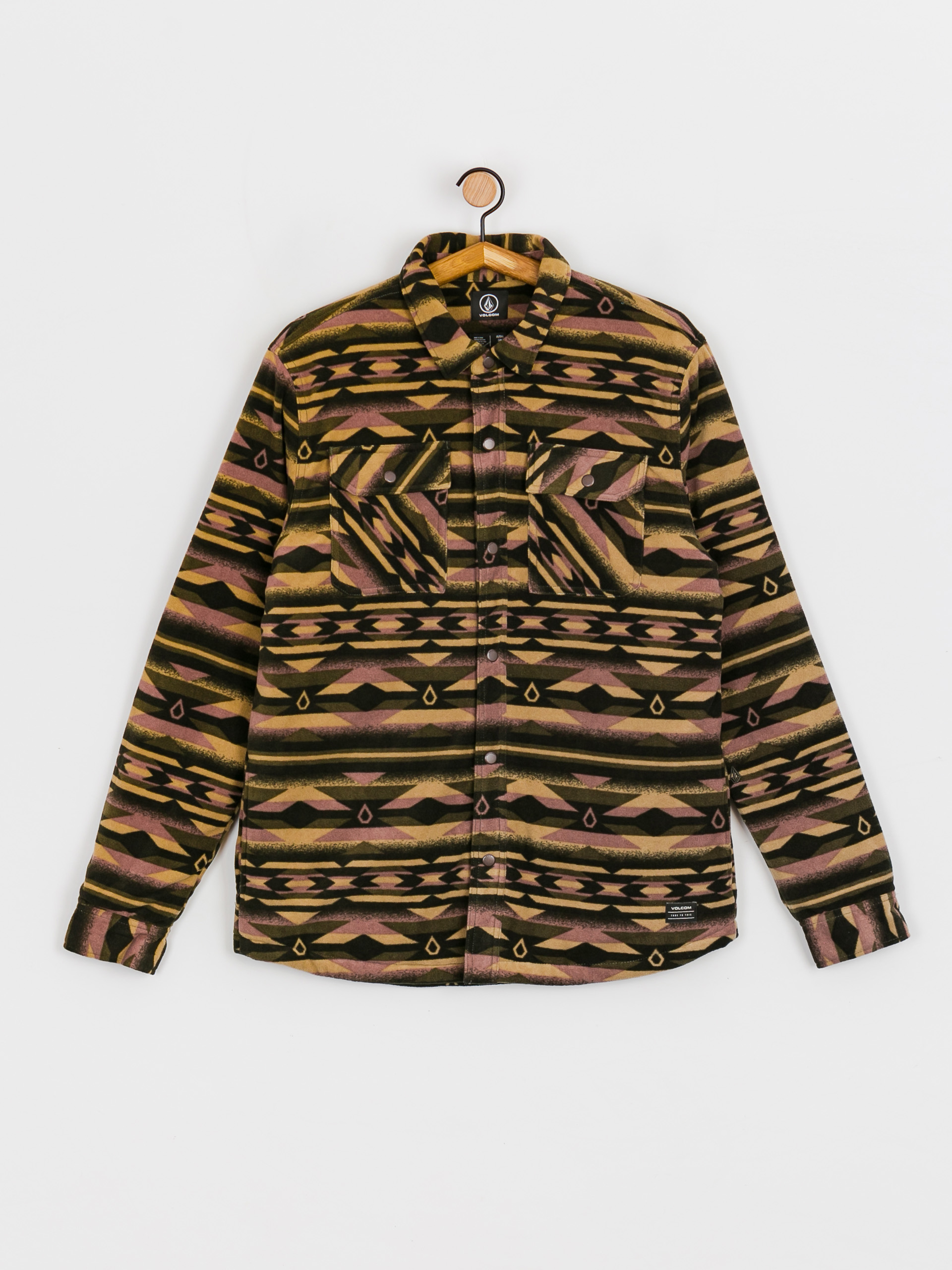 Cămașă Volcom Bowered Fleece Ls (military)