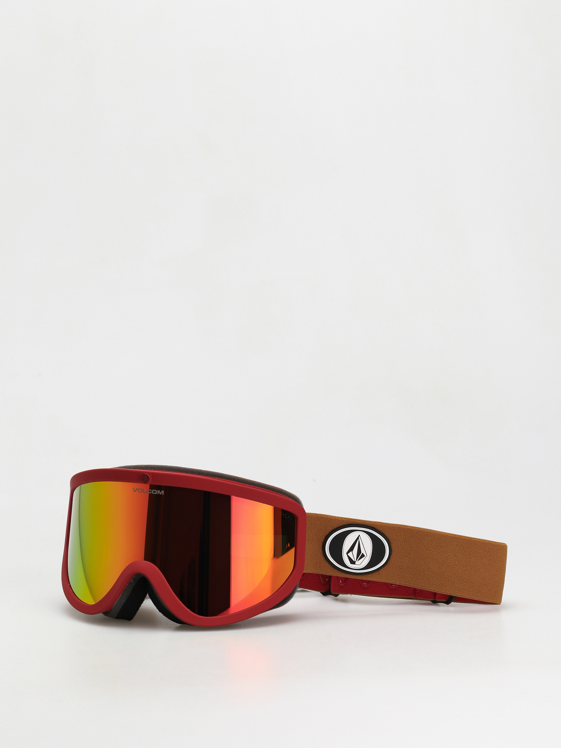 Ochelari pentru snowboard Volcom Footprints (red/charamel red chrome)