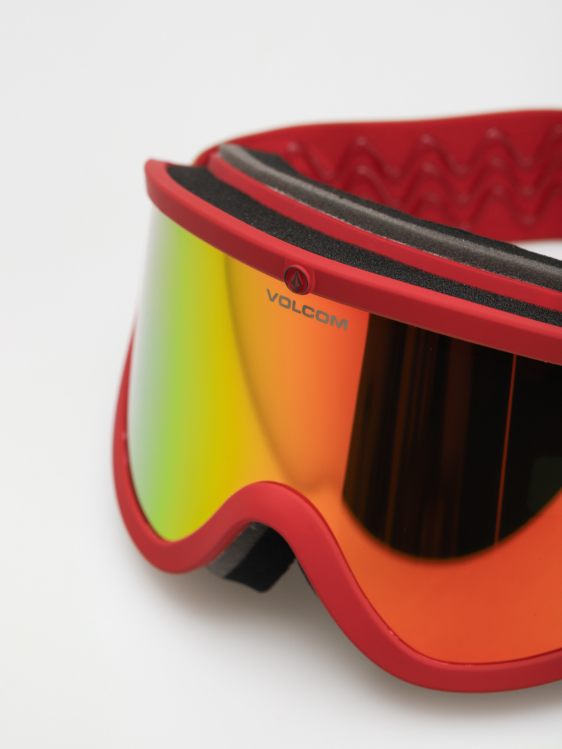Ochelari pentru snowboard Volcom Footprints (red/charamel red chrome)