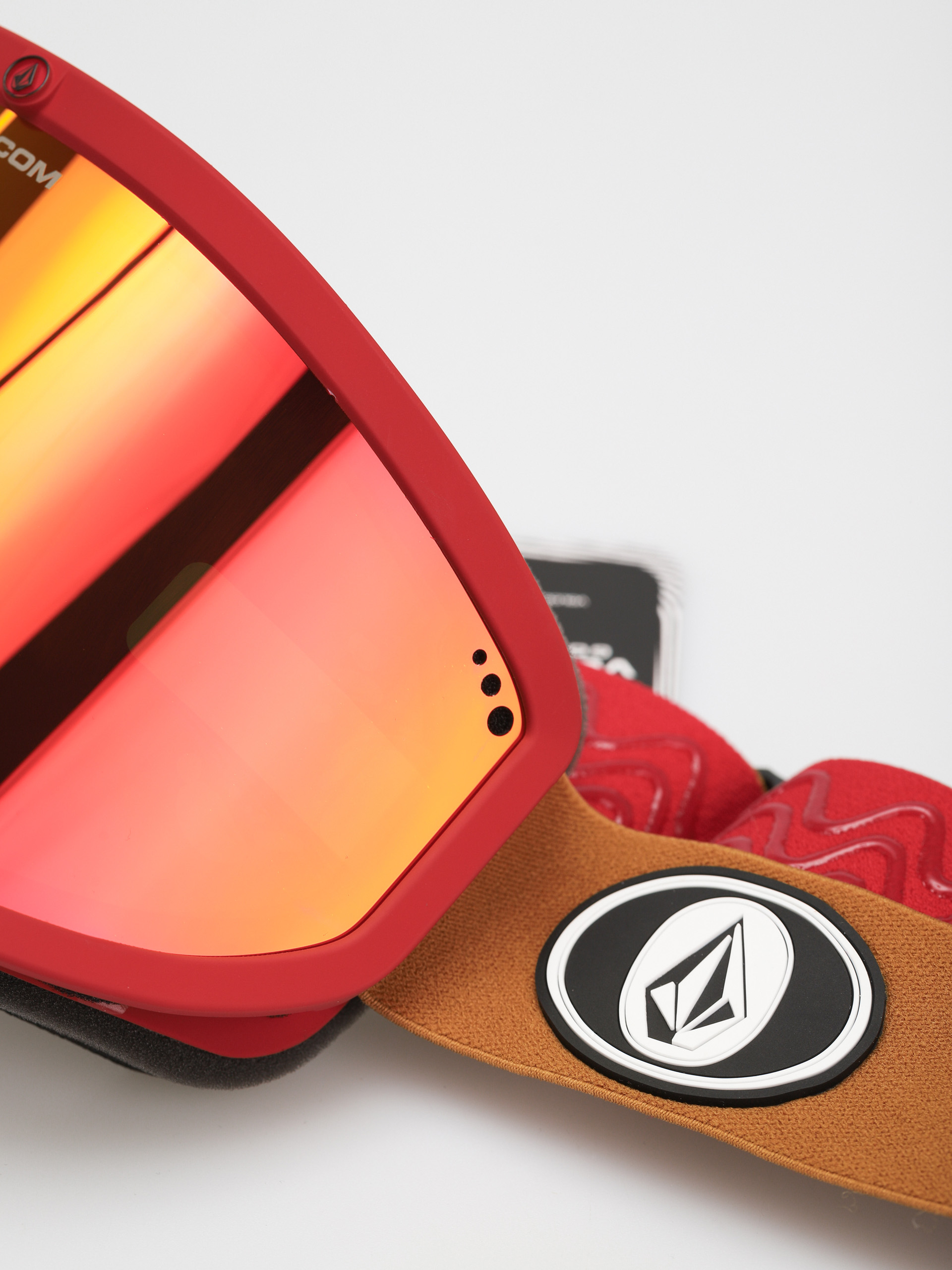 Ochelari pentru snowboard Volcom Footprints (red/charamel red chrome)