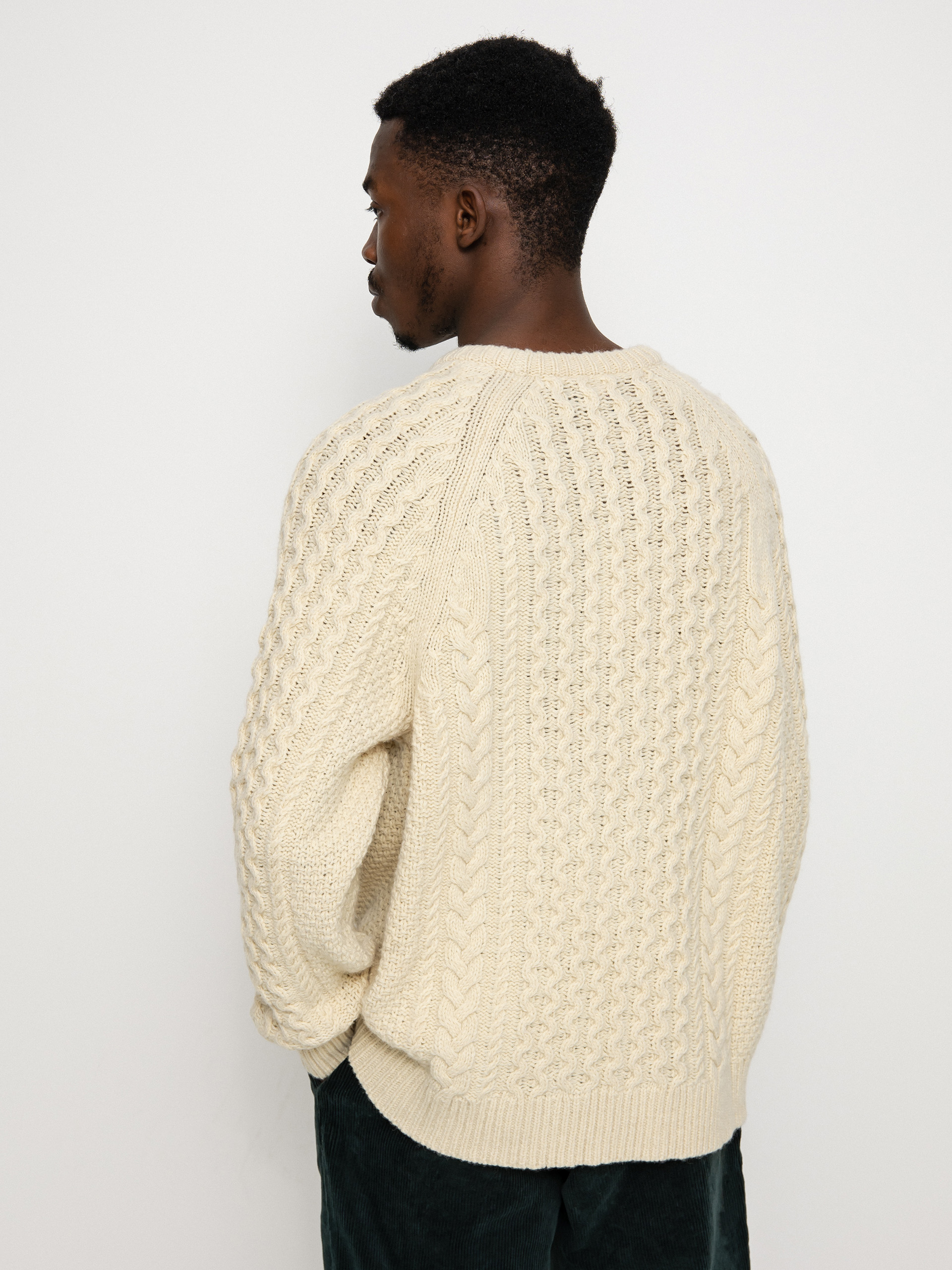 Pulover Patagonia Recycled Wool Cable Knit (natural)