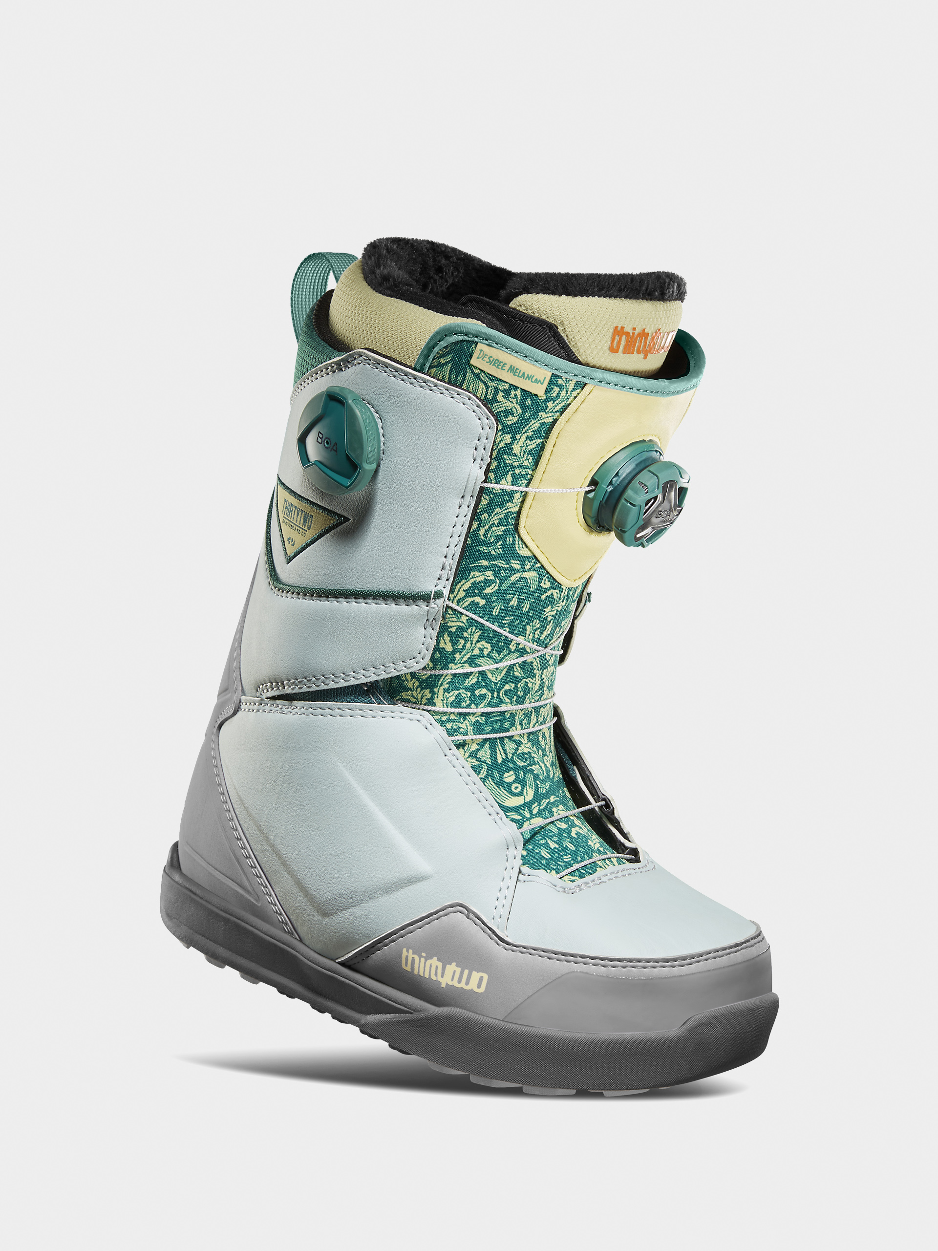 Încălțăminte pentru snowboard ThirtyTwo Lashed Double Boa Melancon Wmn (grey/green)