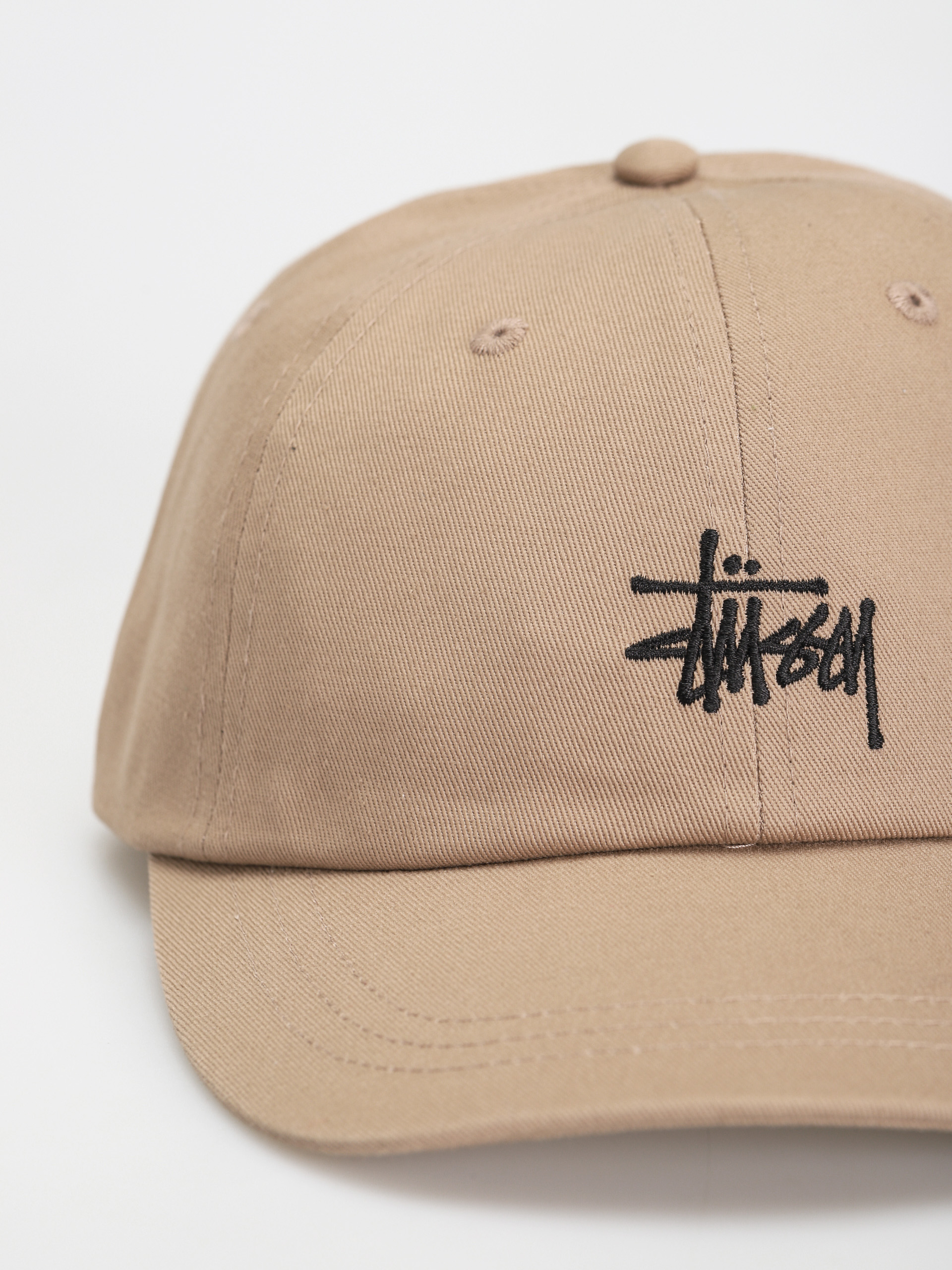 Șapcă Stussy Basic Stock Low Pro (dark khaki)
