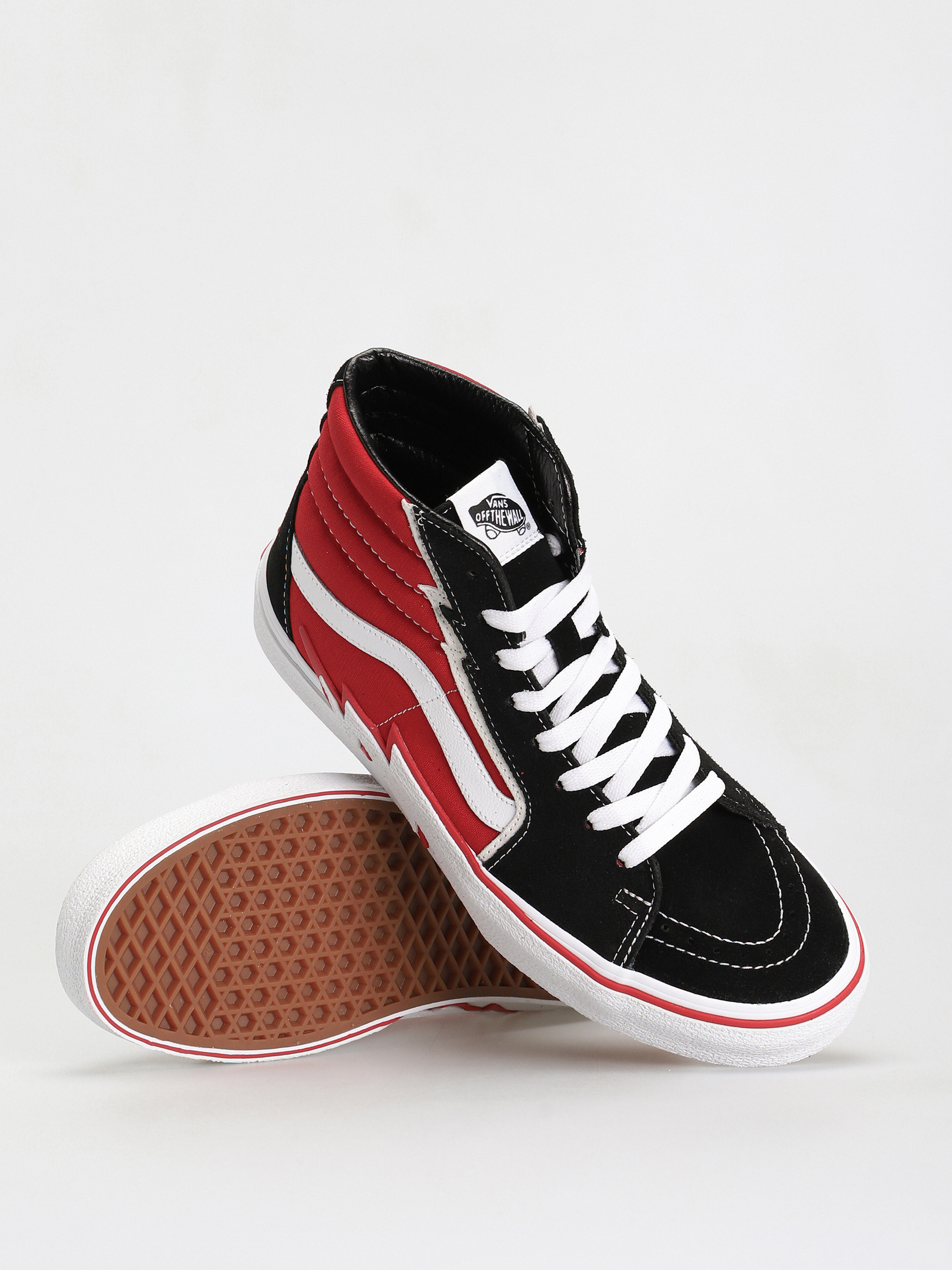 Pantofi Vans Sk8 Hi Bolt (black/red)