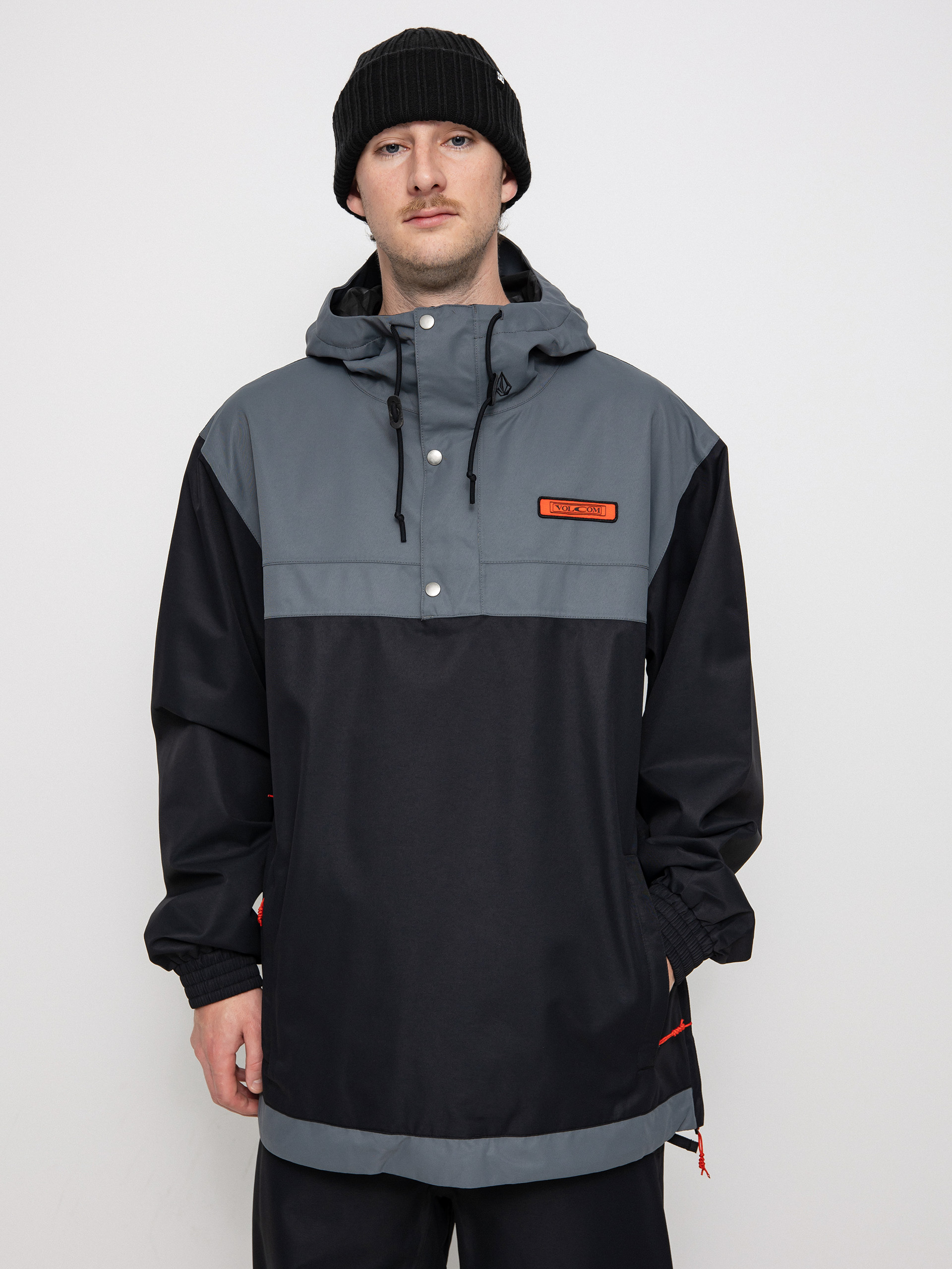 Pentru bărbați Geacă de snowboard Volcom Longo Pullover (black)